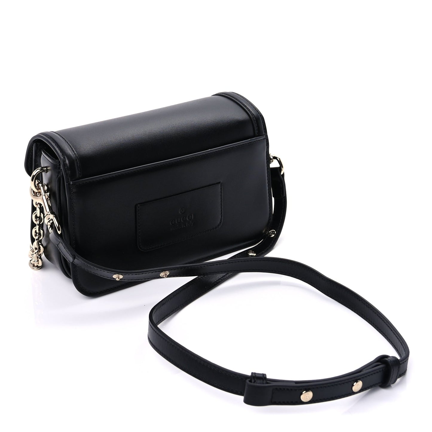 Gucci Calfskin Go Small Shoulder Bag  Black