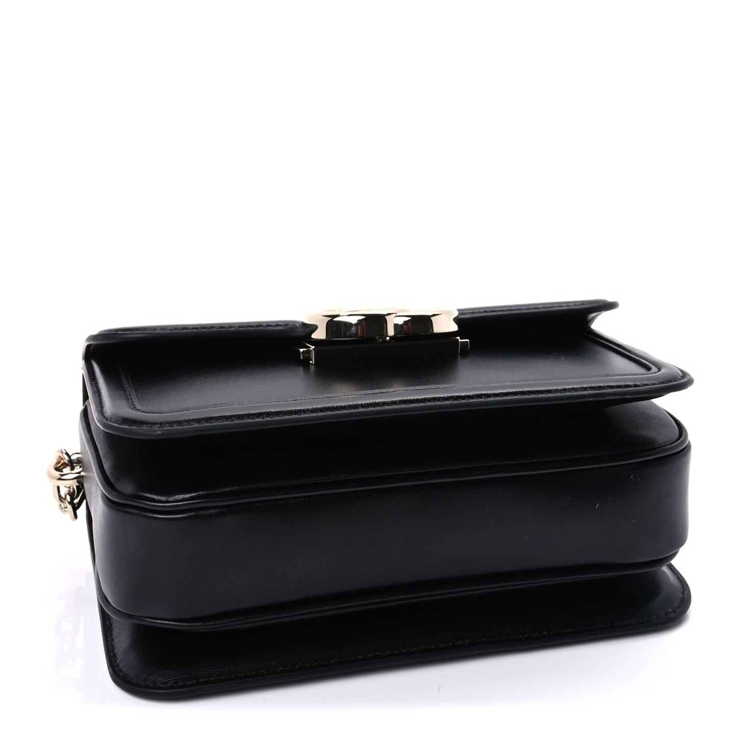 Gucci Calfskin Go Small Shoulder Bag  Black