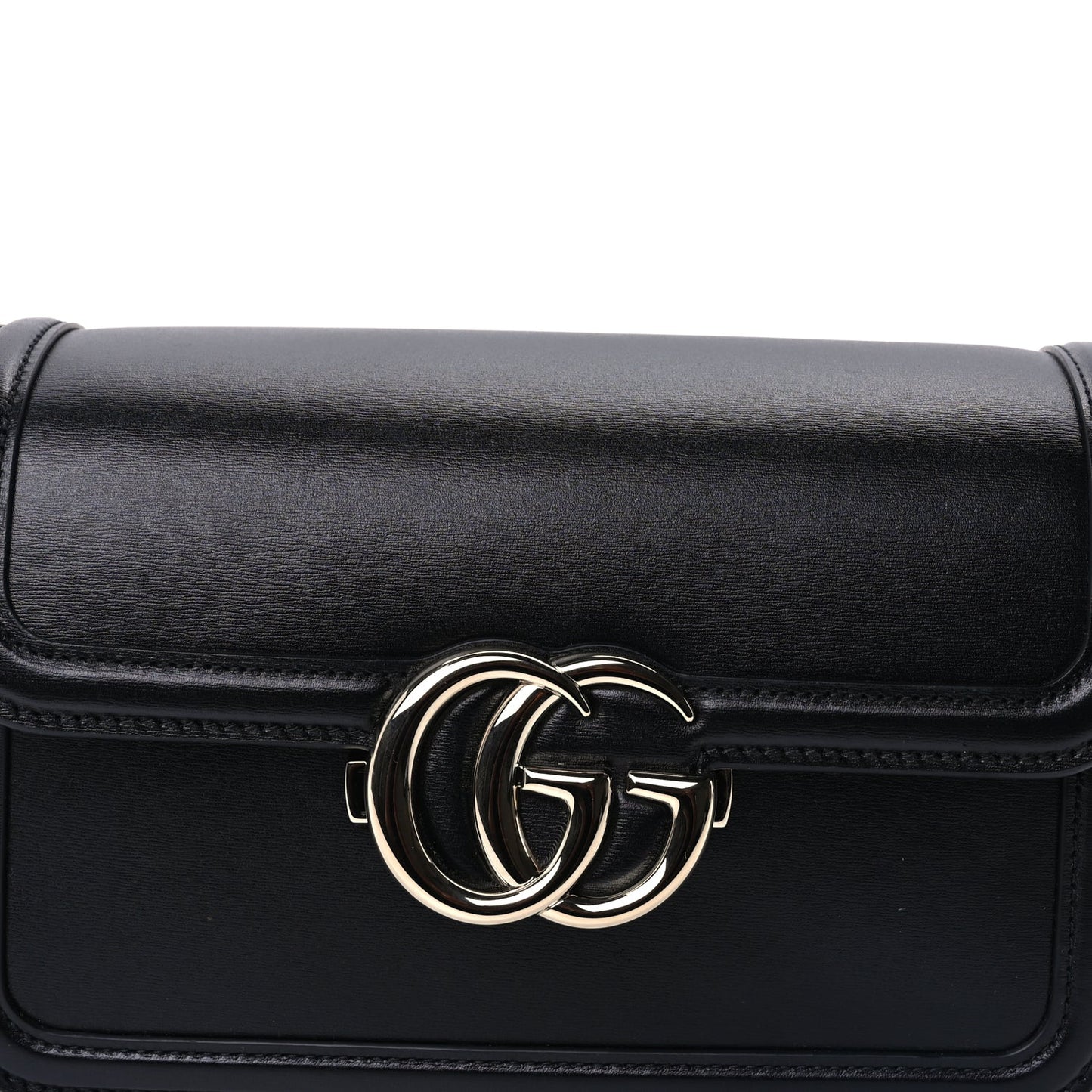 Gucci Calfskin Go Small Shoulder Bag  Black