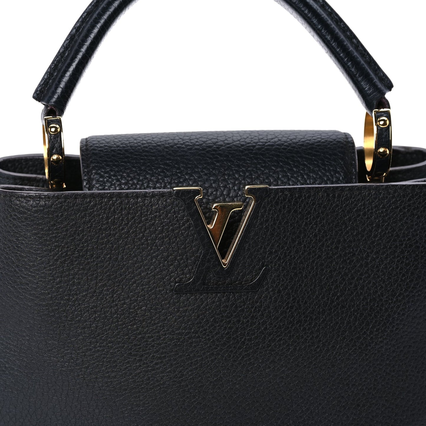Louis Vuitton Taurillon Capucines BB  Black