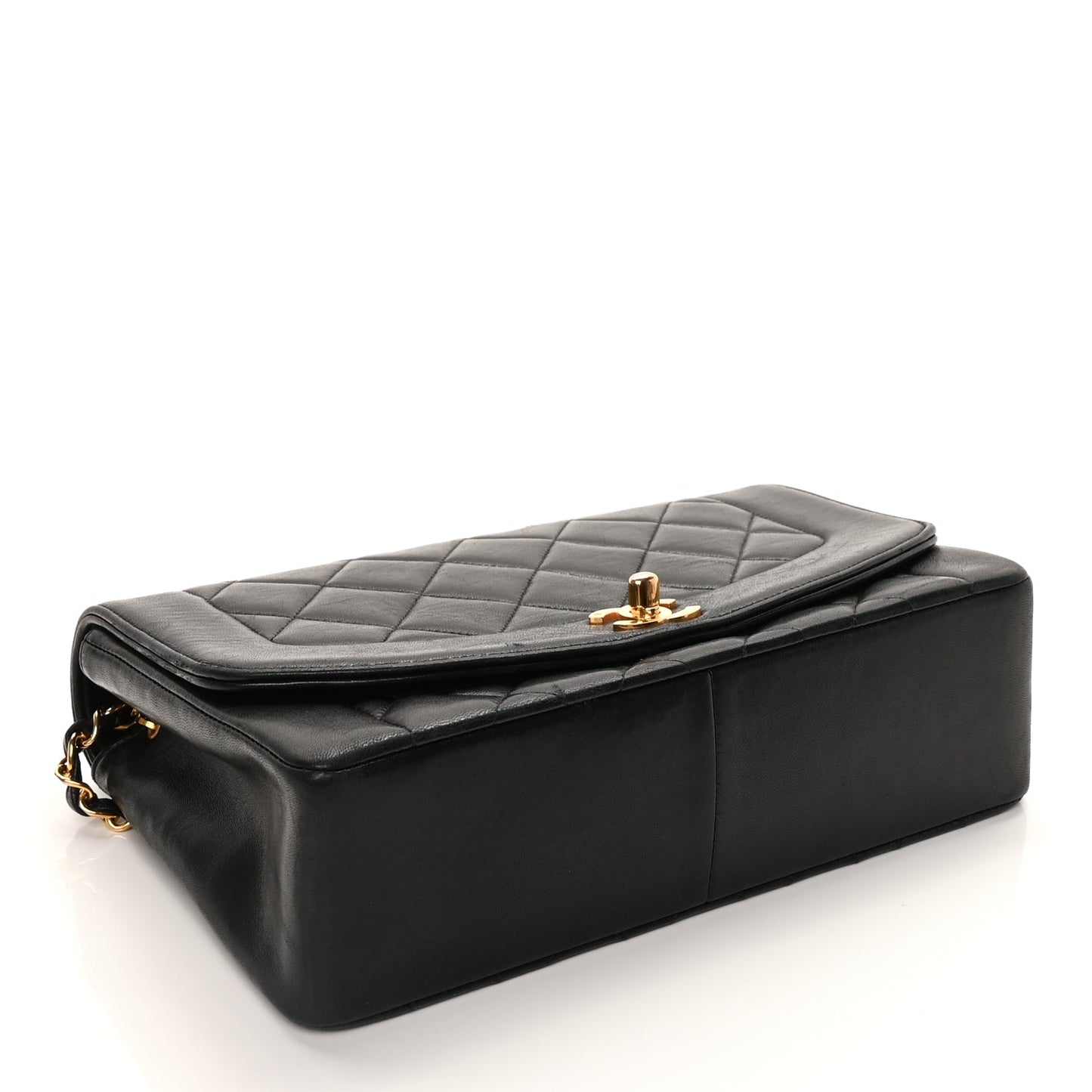 Chanel Lambskin Quilted Medium Single Flap Black