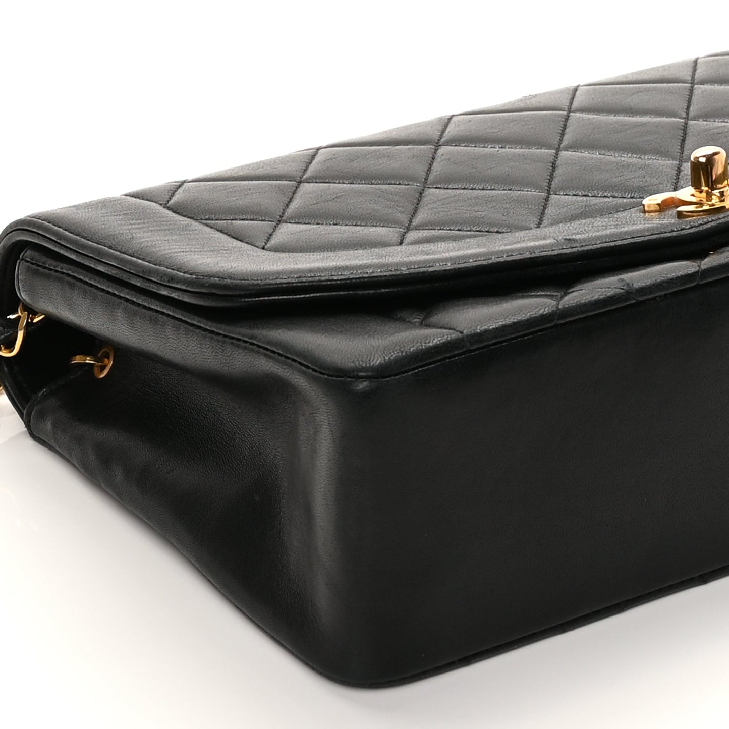 Chanel Lambskin Quilted Medium Single Flap Black