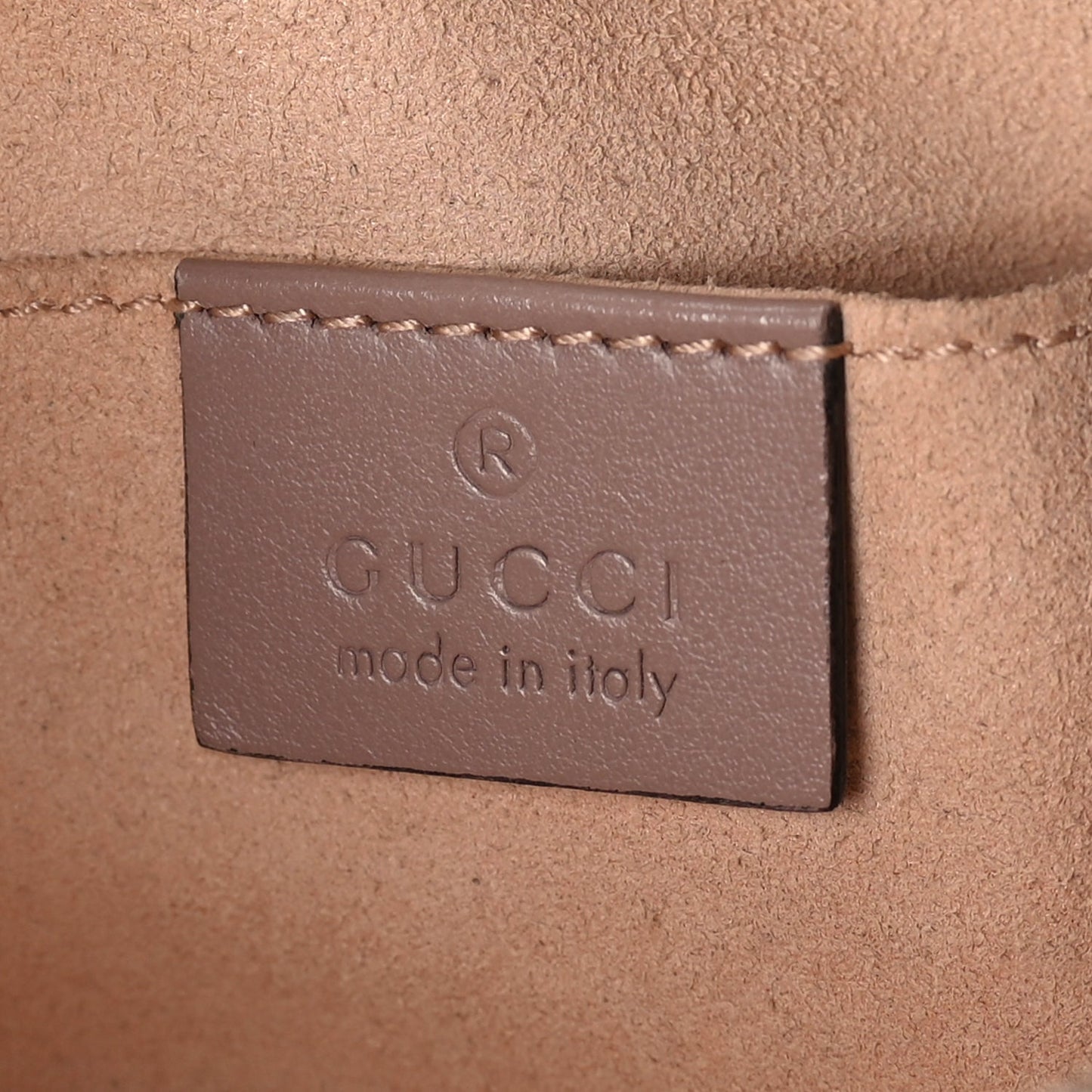Gucci Calfskin Matelasse Mini GG Marmont Chain Shoulder Bag  Porcelain Rose