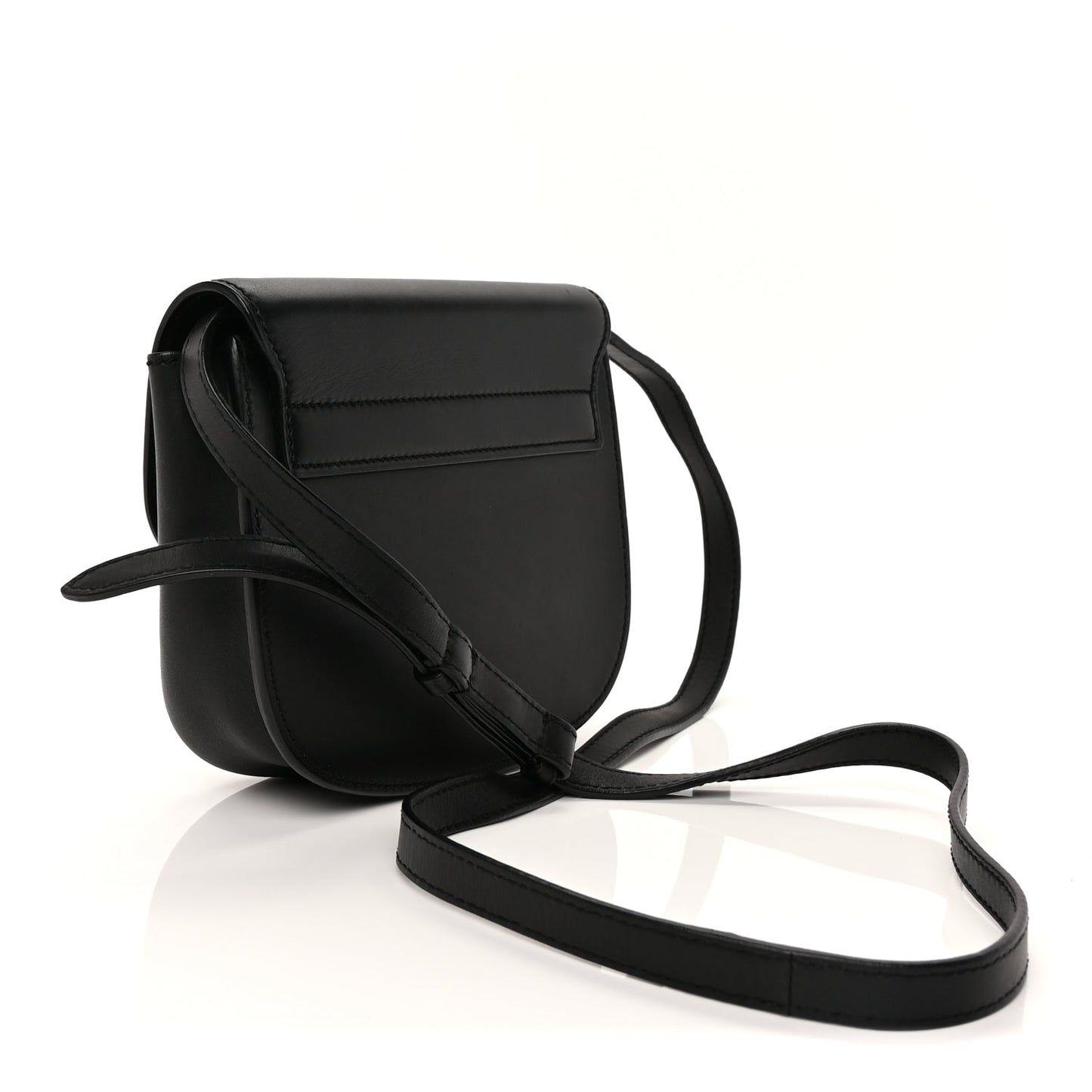 Saint Laurent Smooth Calfskin Classic Monogram Small Kaia Satchel Black