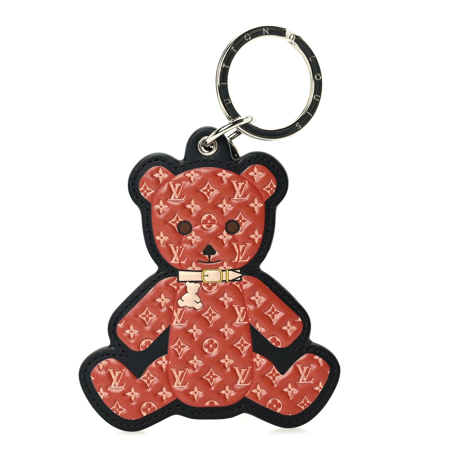 Louis Vuitton Monogram Teddy Bear Bag Charm Key Holder  Brown