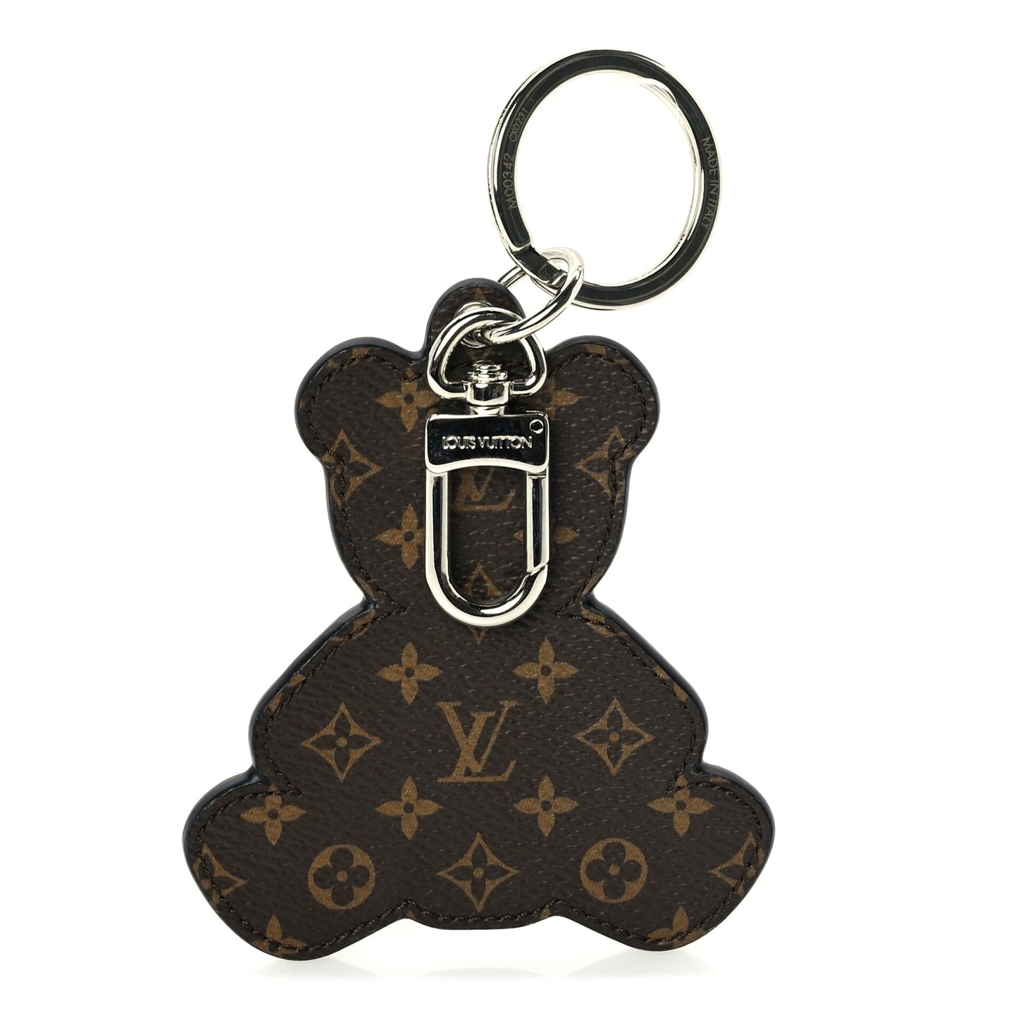 Louis Vuitton Monogram Teddy Bear Bag Charm Key Holder  Brown