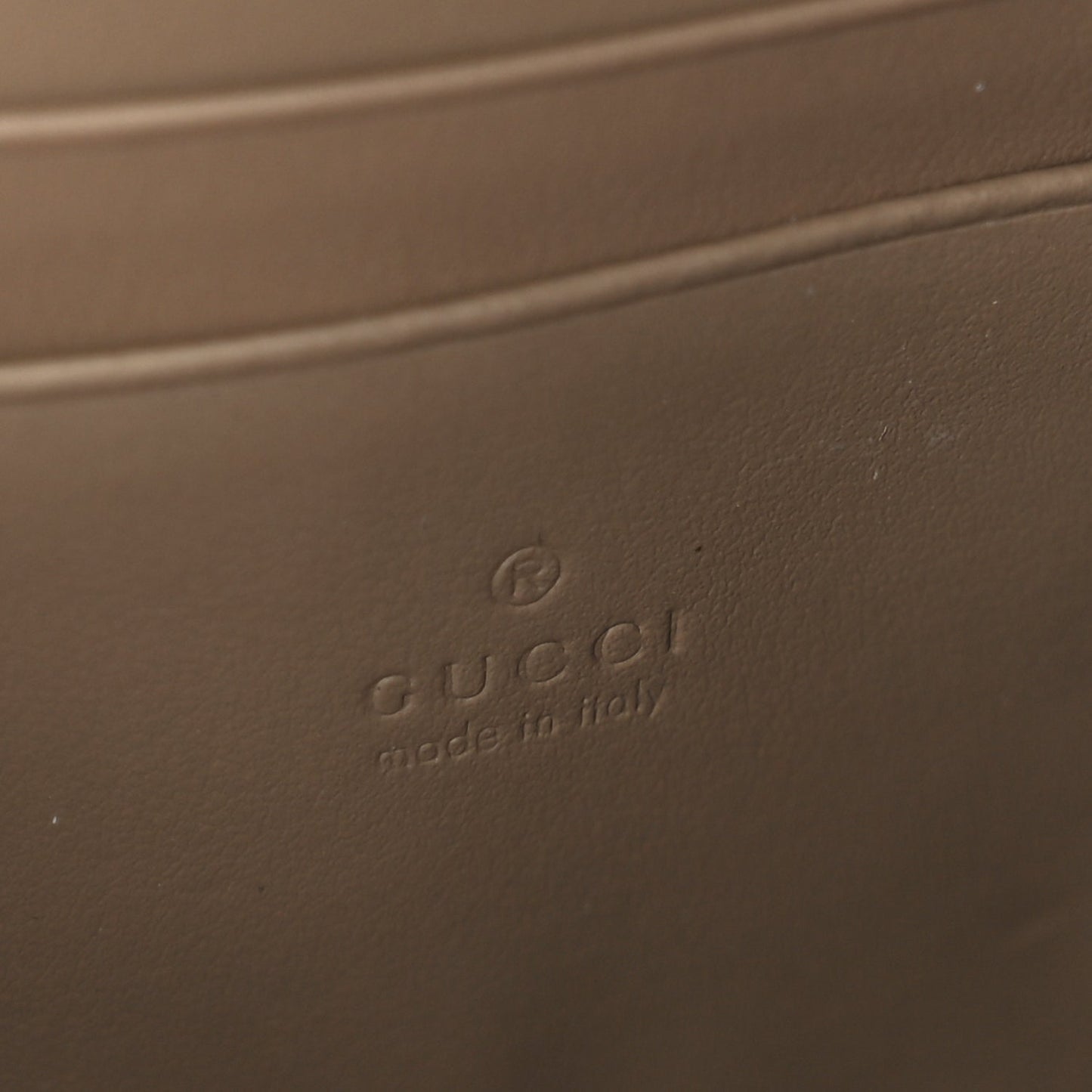 Gucci GG Supreme Monogram Mini Dionysus Chain Wallet Beige Taupe