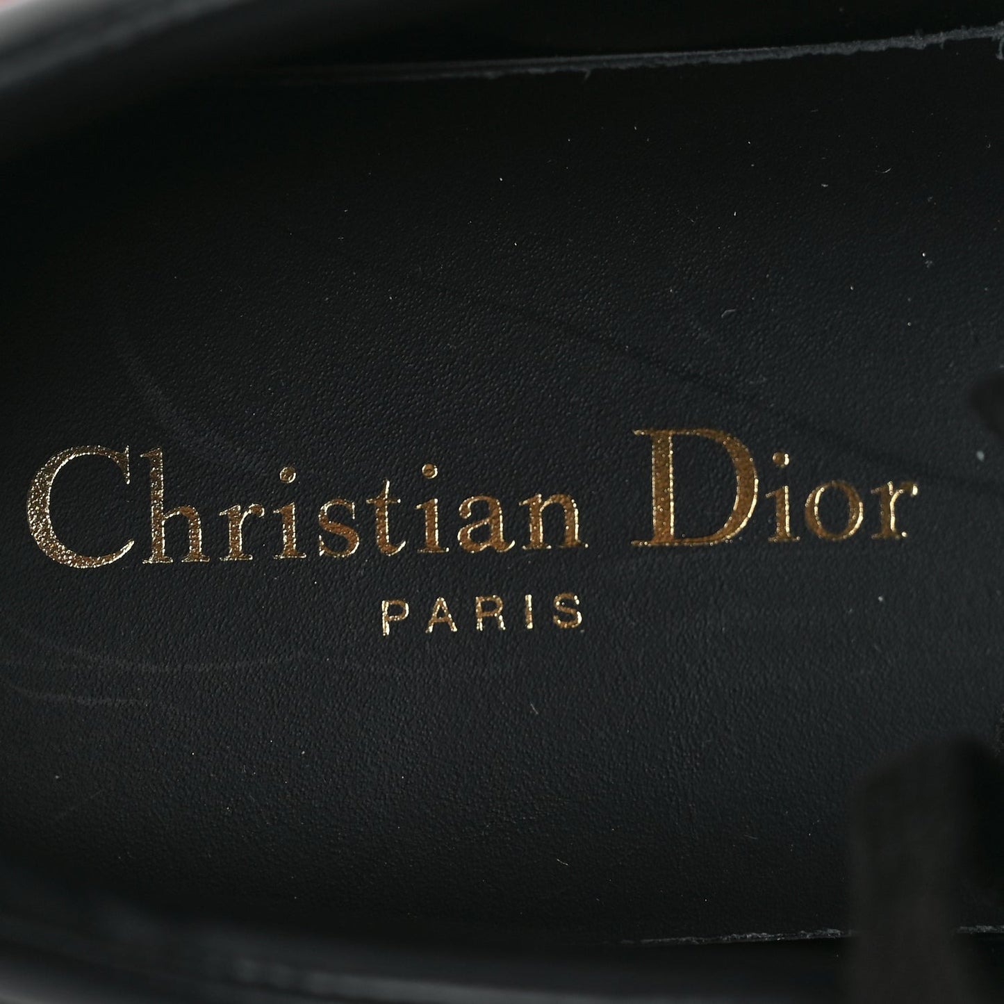 Christian Dior Calfskin Suede Logo Sneakers 36.5 Black