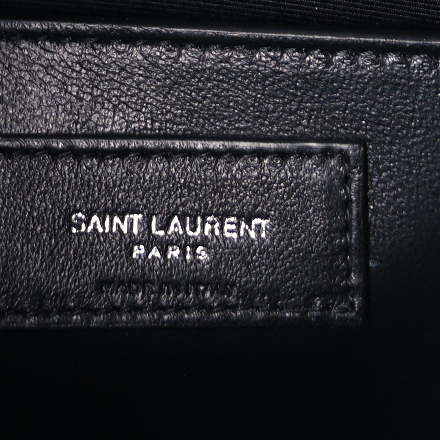 Saint Laurent Grain De Poudre Medium Classic Monogram Kate Satchel Black