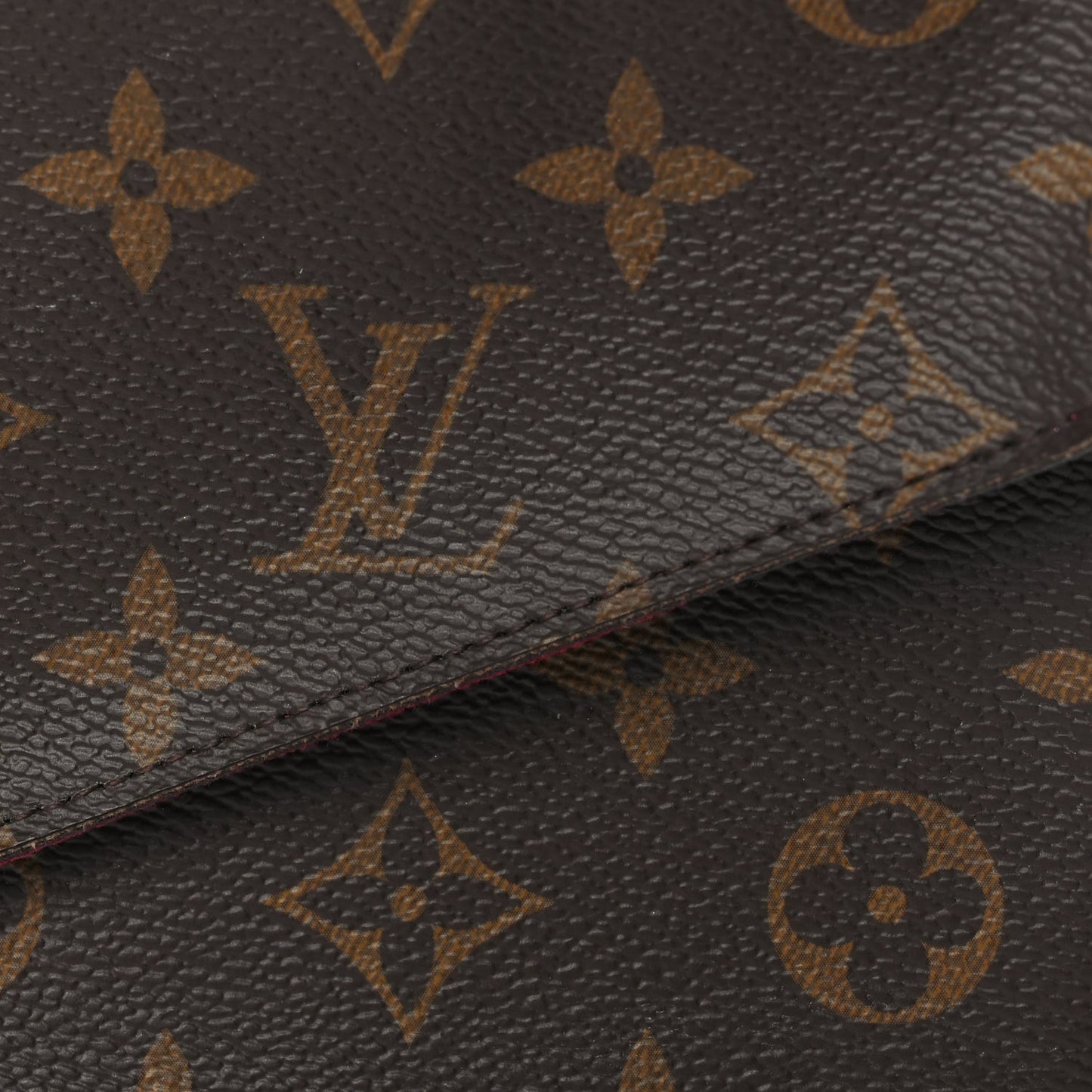 Louis Vuitton Monogram Pochette Felicie Chain Wallet  Fuchsia