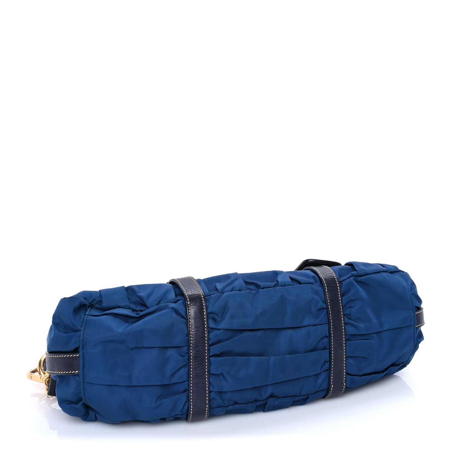 Prada Tessuto Nylon Gaufre Shopping Satchel Bluette