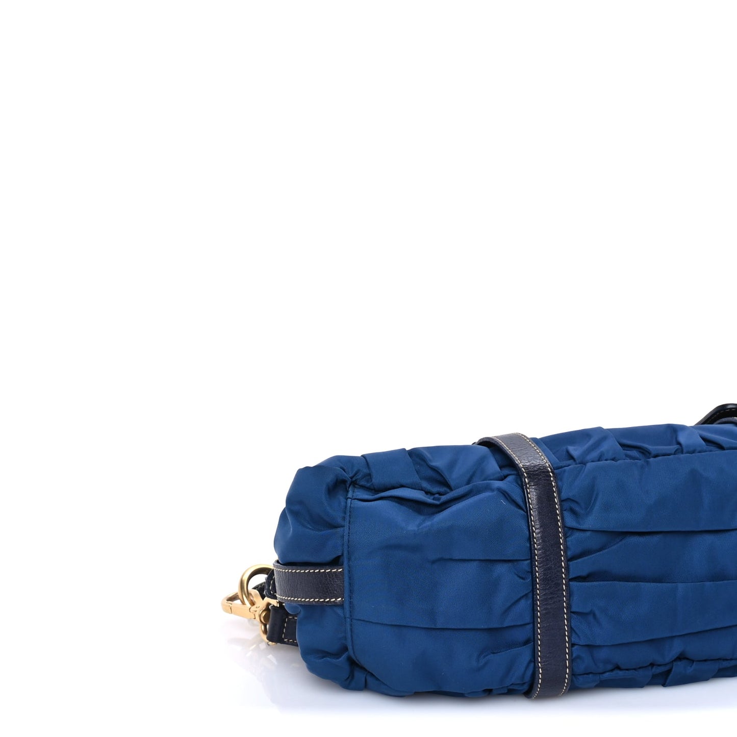Prada Tessuto Nylon Gaufre Shopping Satchel Bluette