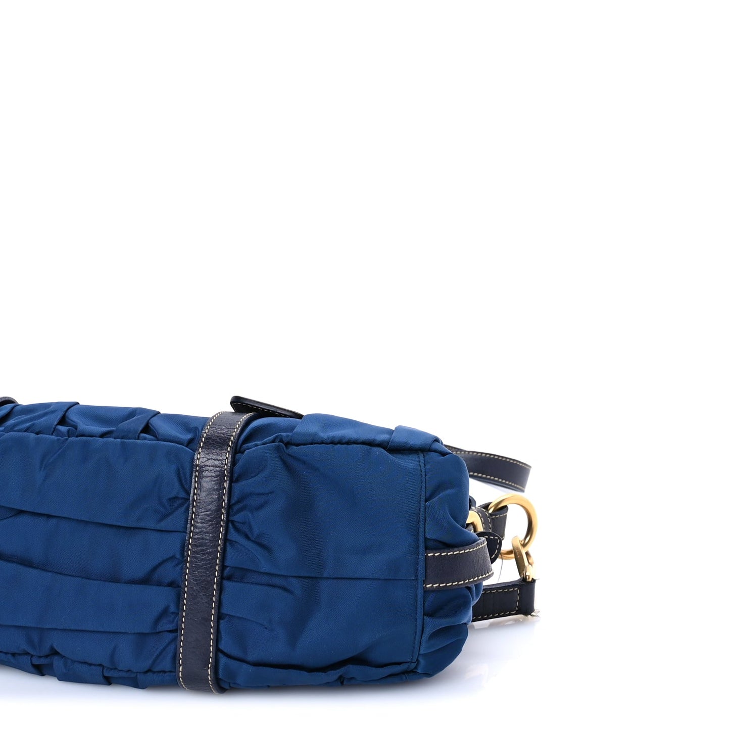 Prada Tessuto Nylon Gaufre Shopping Satchel Bluette