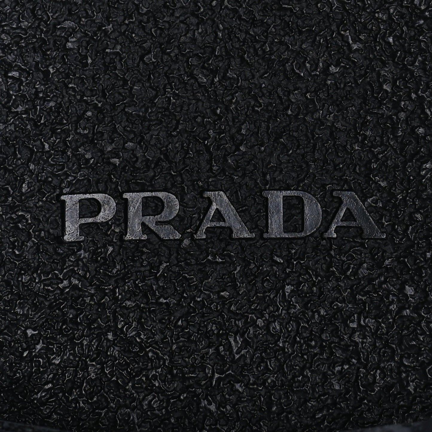 Prada Vitello Lux Nylon Metal Triangle Logo Monolith Pouch Pocket 55mm Tall Combat Boots 37 Black