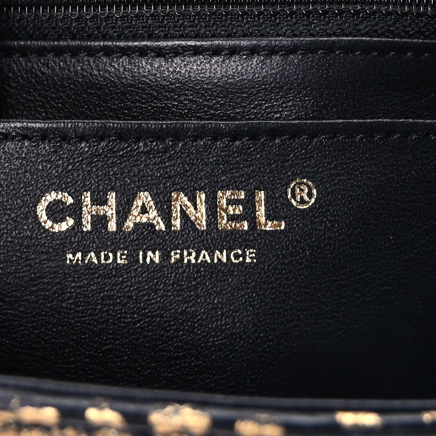 Chanel Calfskin Crocodile Embossed Graffiti 2.55 Mini Cocodile Reissue Flap  Black Gold