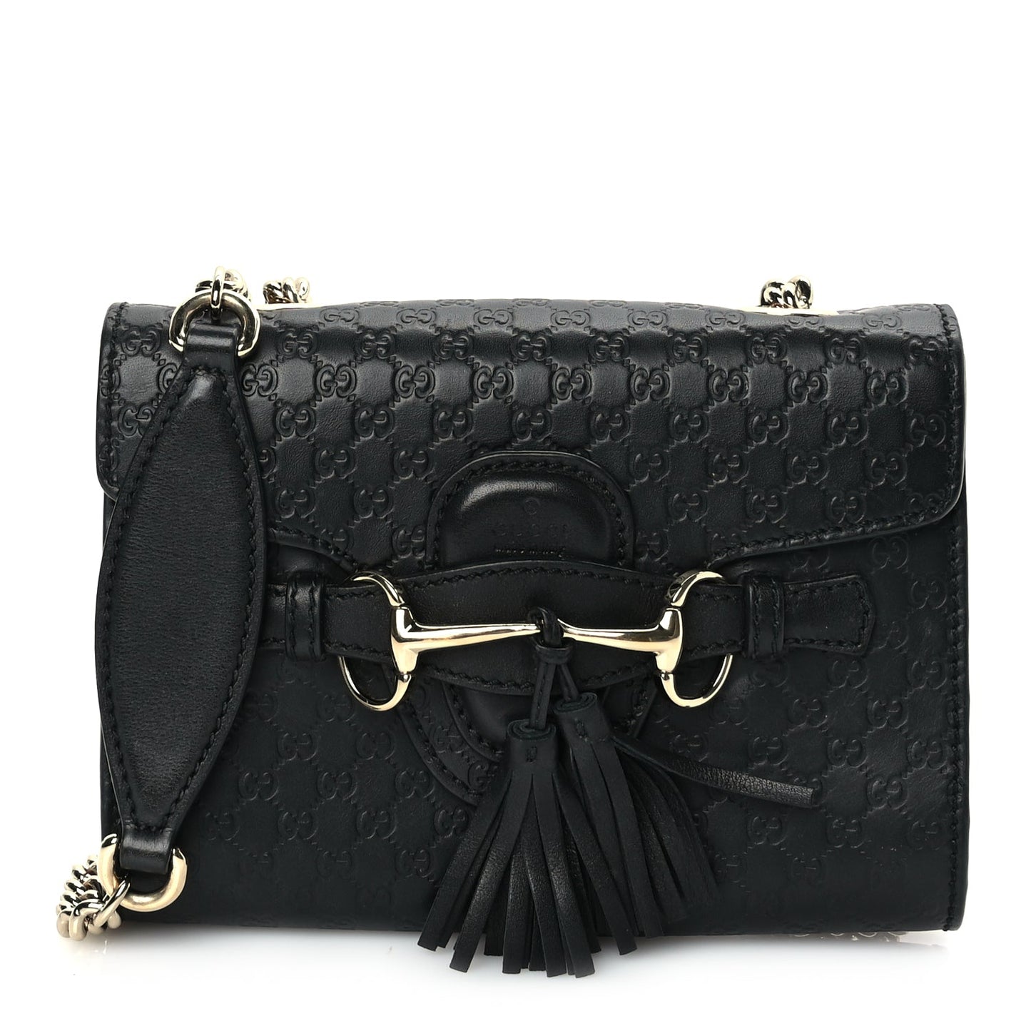 Gucci Microguccissima Mini Emily Shoulder Bag Black