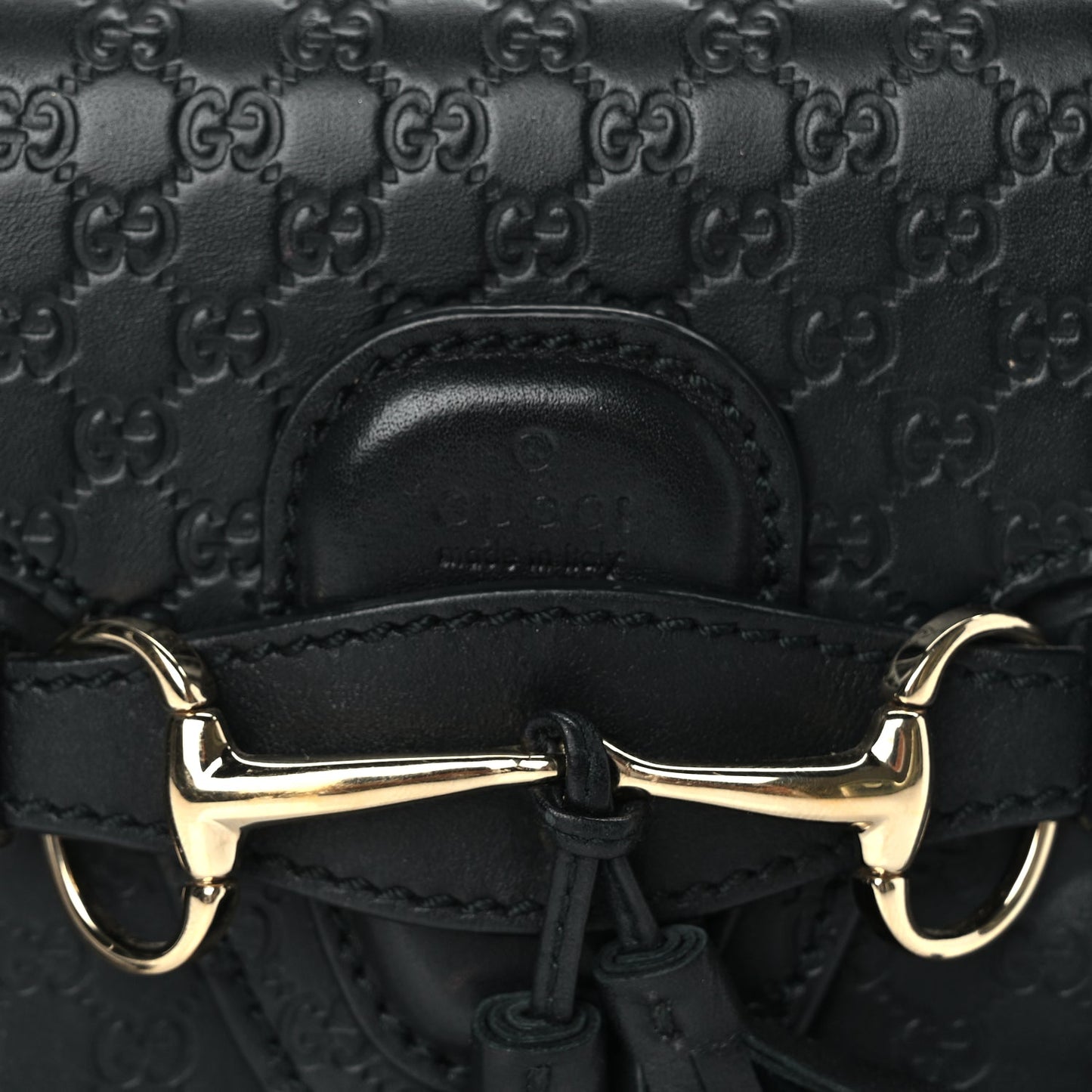 Gucci Microguccissima Mini Emily Shoulder Bag Black