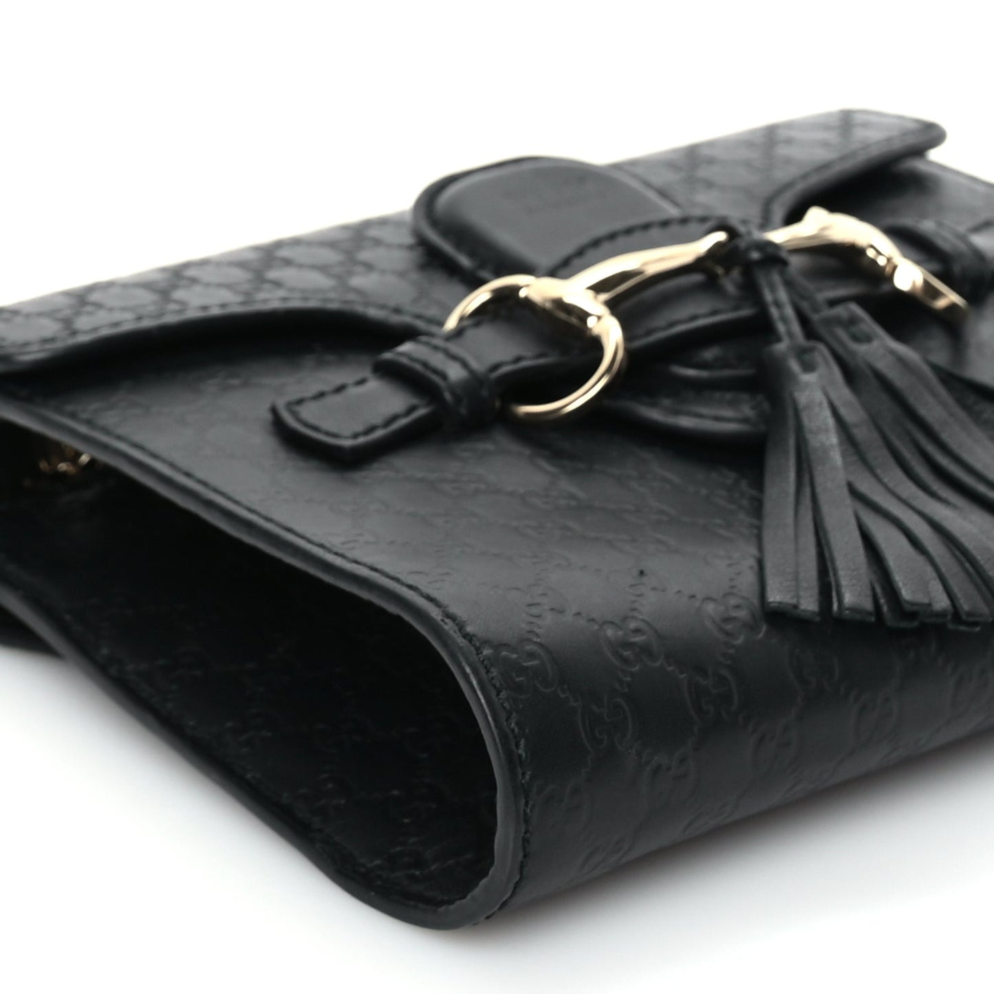 Gucci Microguccissima Mini Emily Shoulder Bag Black