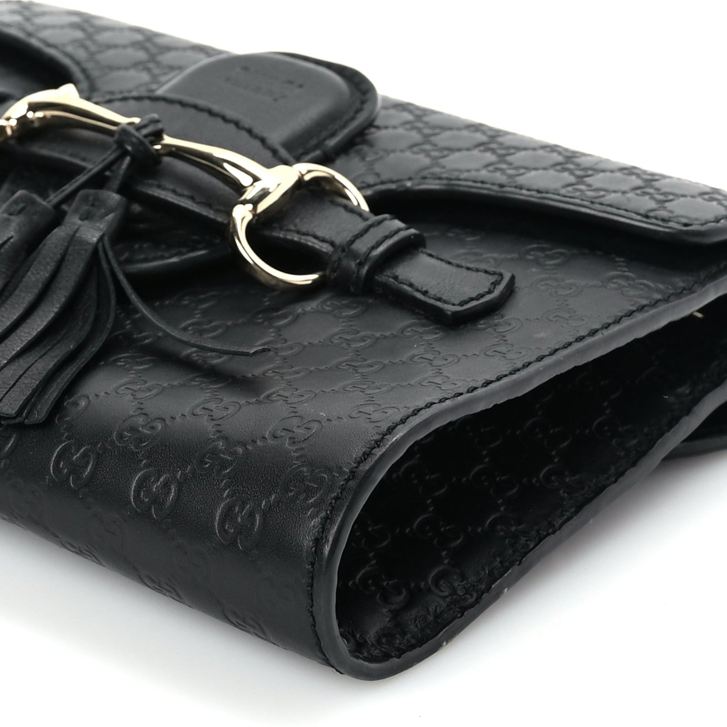 Gucci Microguccissima Mini Emily Shoulder Bag Black