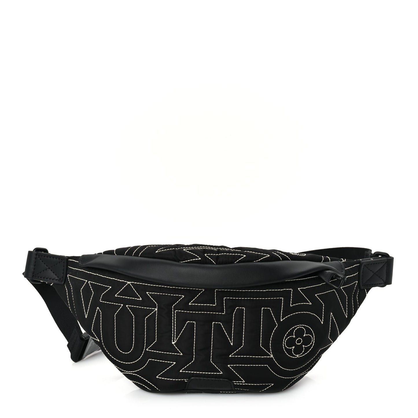 Louis Vuitton Nylon Snow Capsule Embroidered Monogram Bumbag  Black