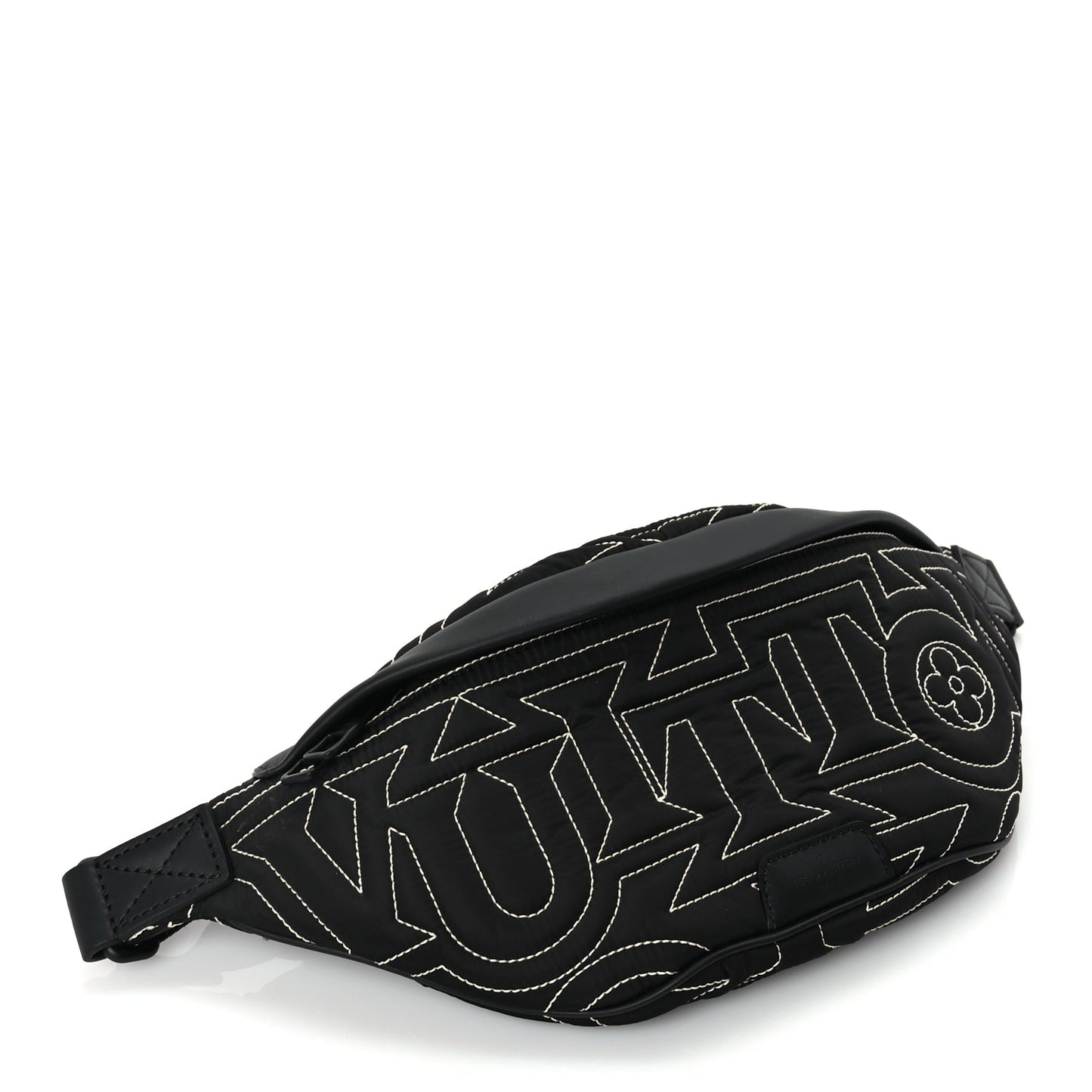Louis Vuitton Nylon Snow Capsule Embroidered Monogram Bumbag  Black