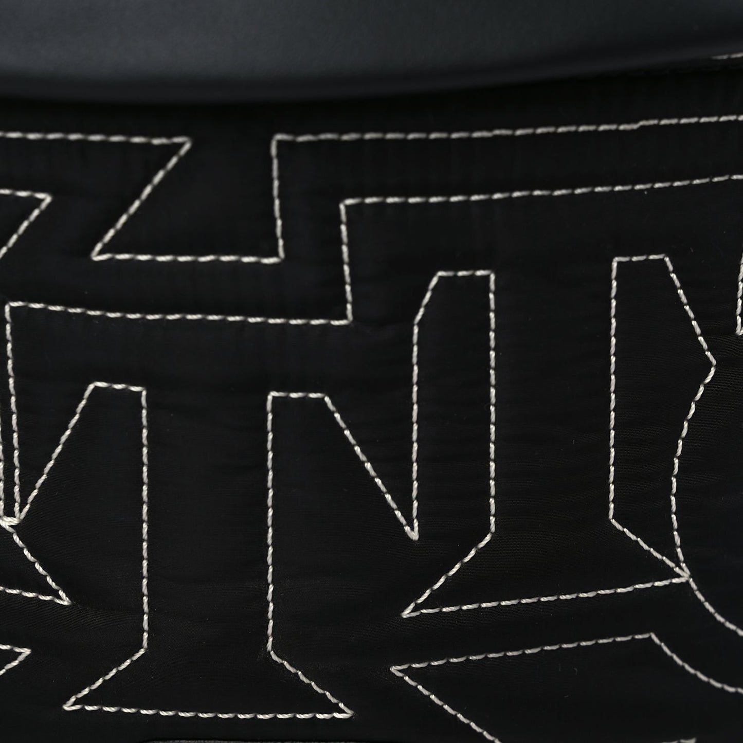 Louis Vuitton Nylon Snow Capsule Embroidered Monogram Bumbag  Black