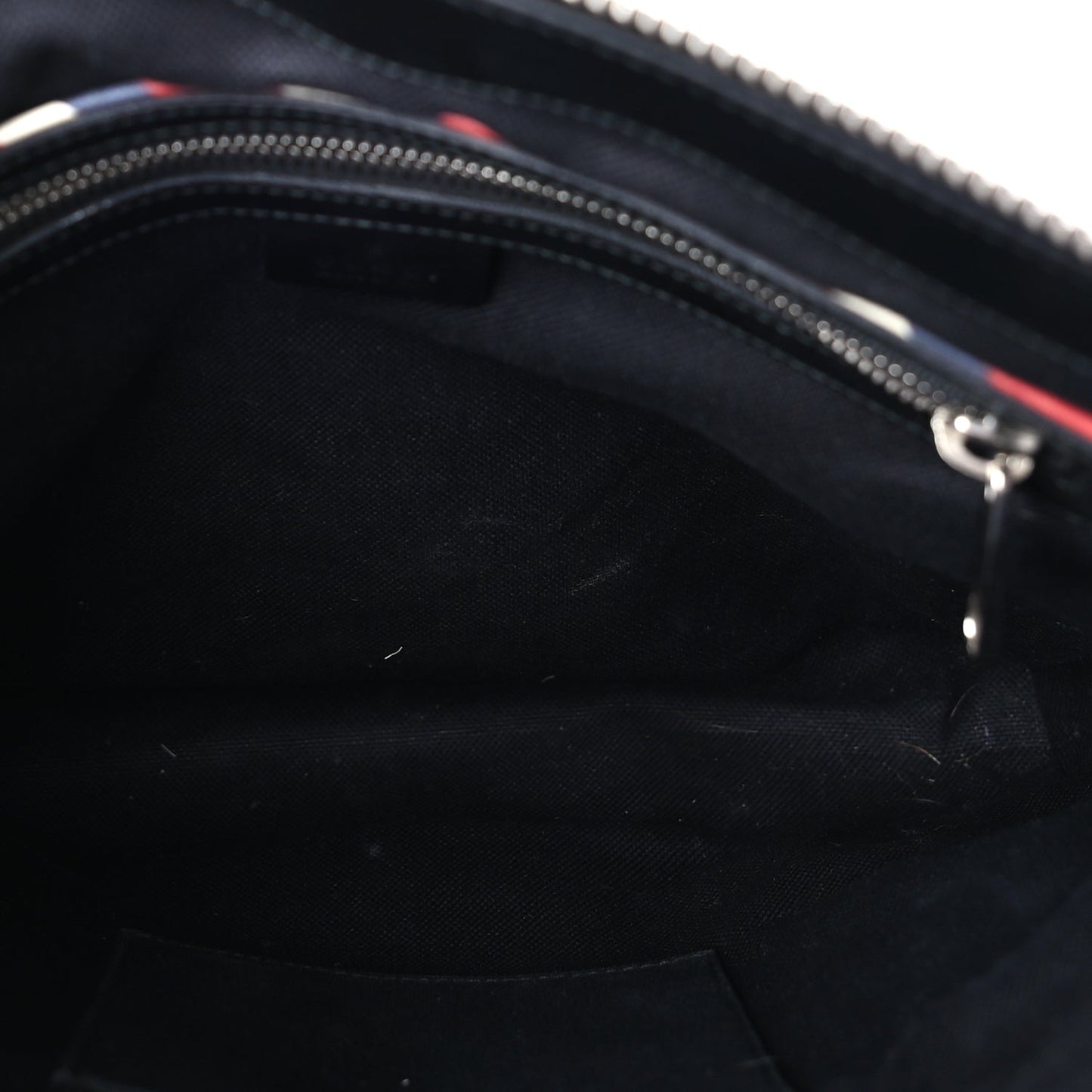 Gucci GG Supreme Monogram Night Courrier Flat Messenger Bag Black Multicolor