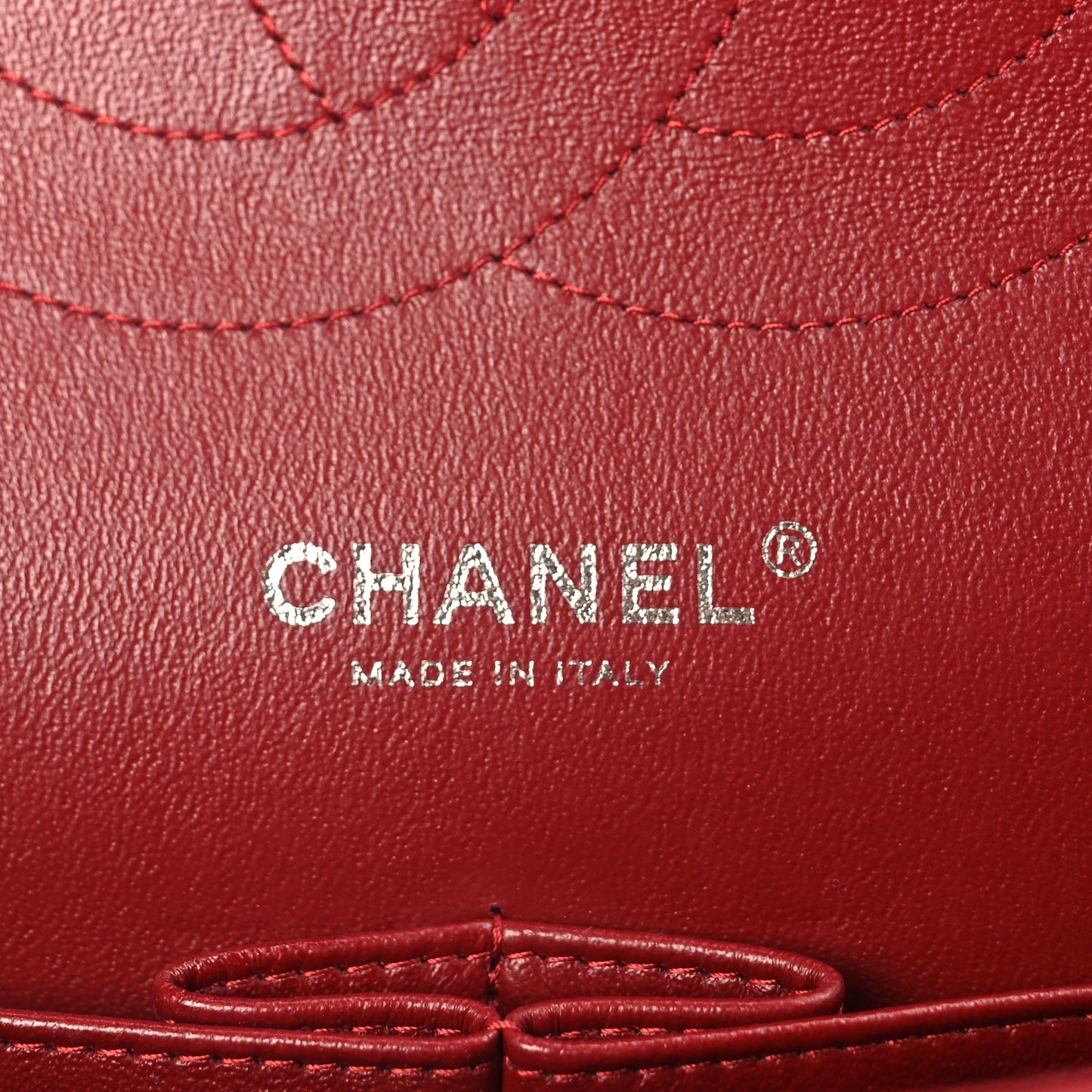 Chanel Patent Quilted Jumbo Double Flap Dark Red