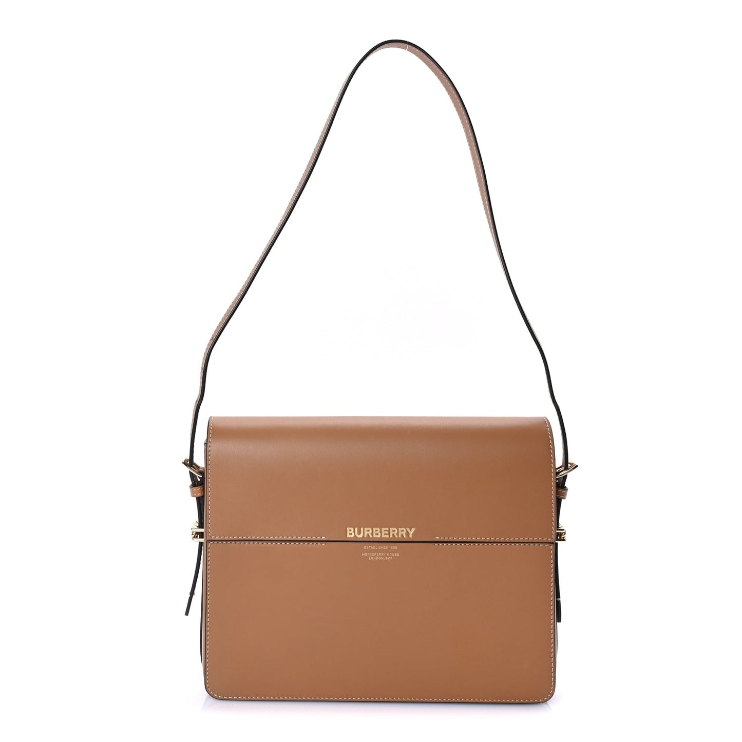 Burberry Calfskin Large Grace Bag Nutmeg