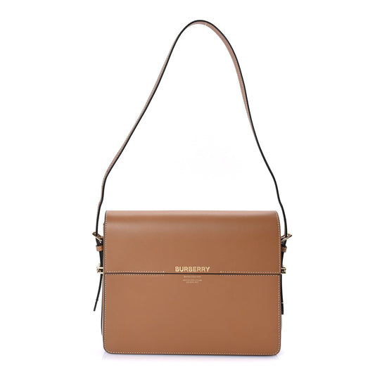 Burberry Calfskin Large Grace Bag Nutmeg