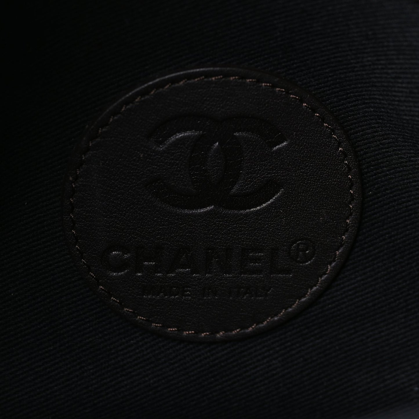 Chanel Coated Canvas Quilted Large Garment Travel Bag Brown