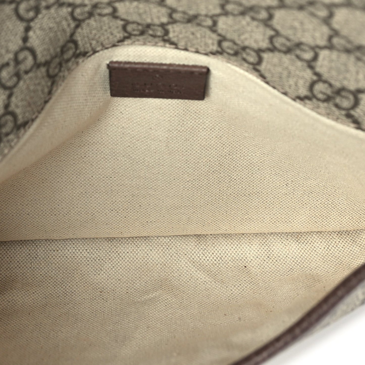 Gucci GG Supreme Monogram Neo Vintage Web Belt Bag Brown