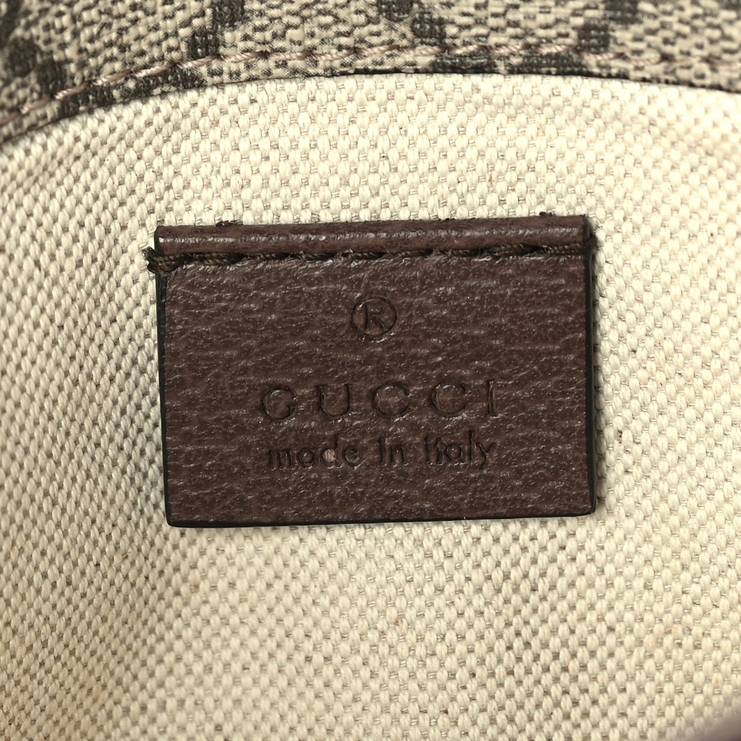 Gucci GG Supreme Monogram Neo Vintage Web Belt Bag Brown