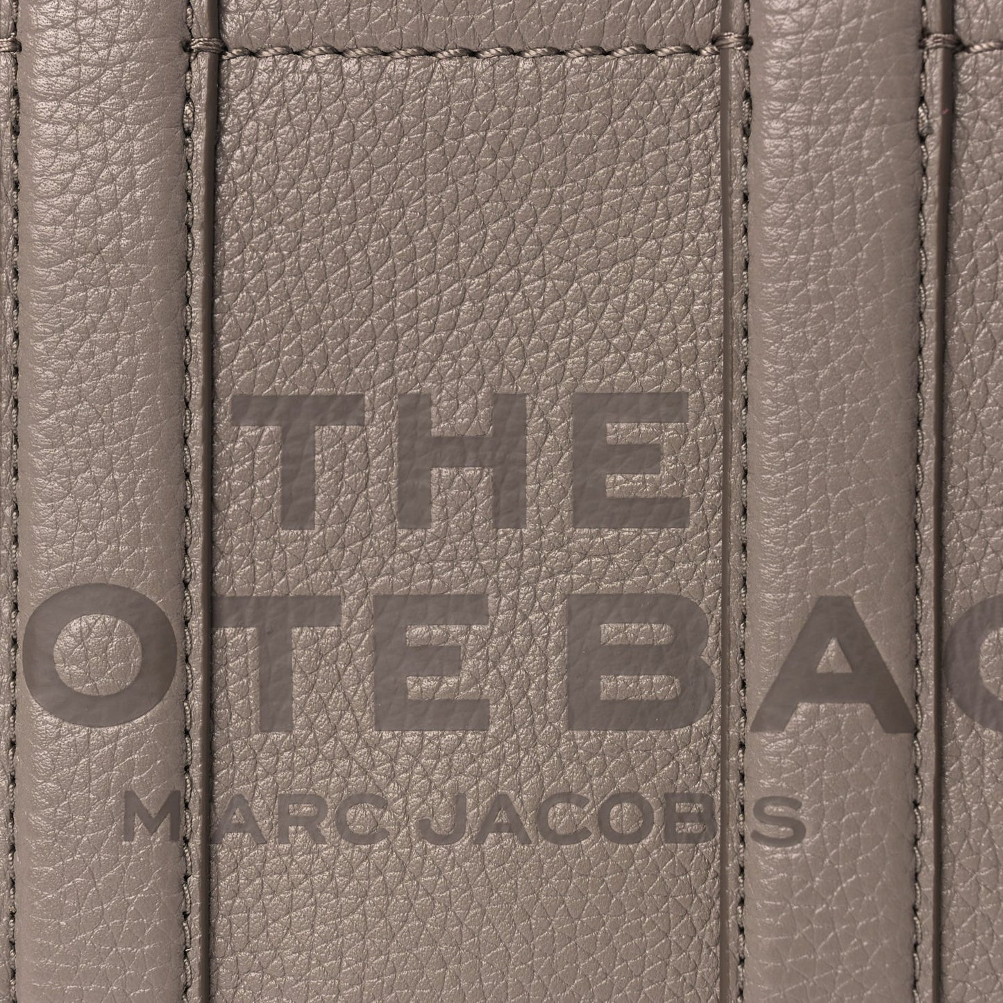 Marc Jacobs Grained Calfskin Small The Tote Bag Cement