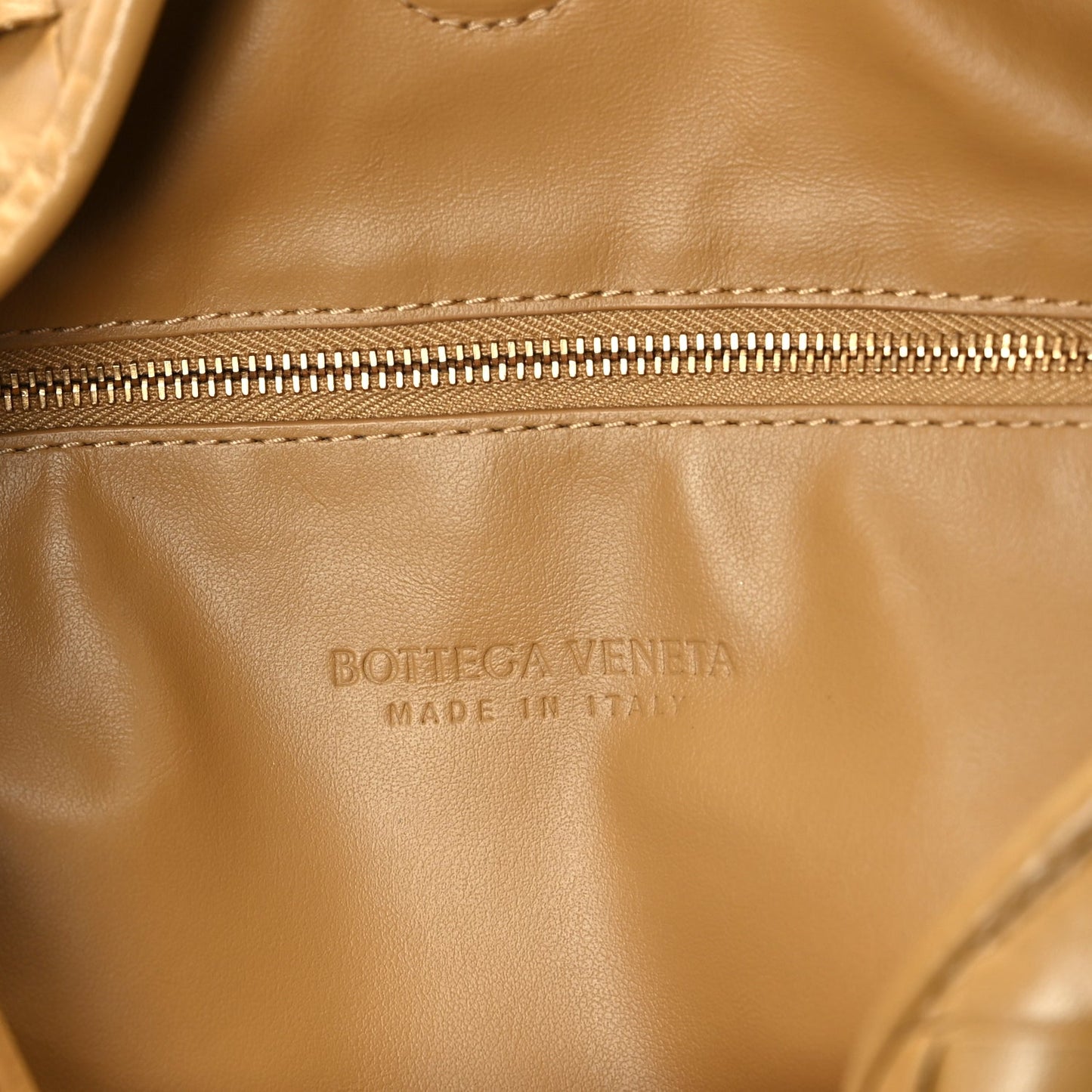 Bottega Veneta Calfskin Intrecciato Small Hop Dark Praline