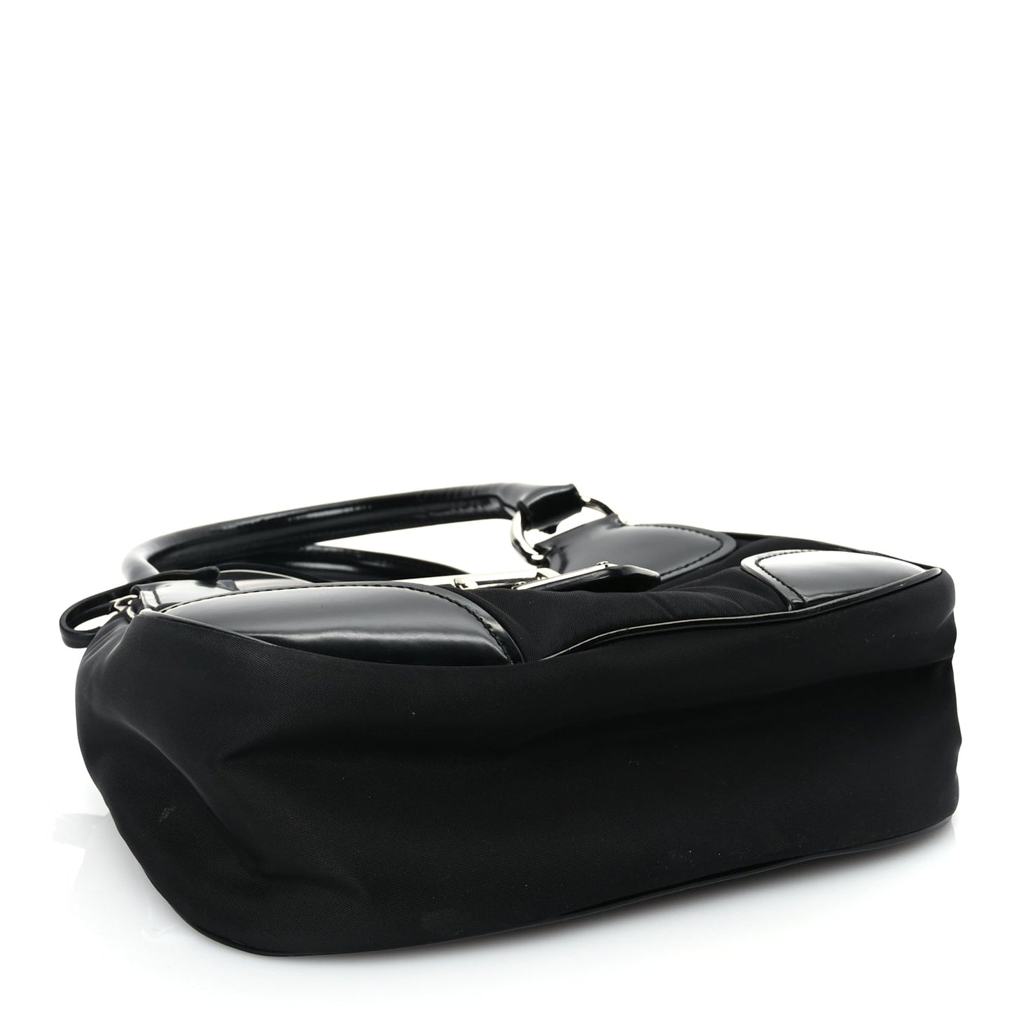 Prada Nappa Soft Padded Re-Edition 2002 Moon Bag Black