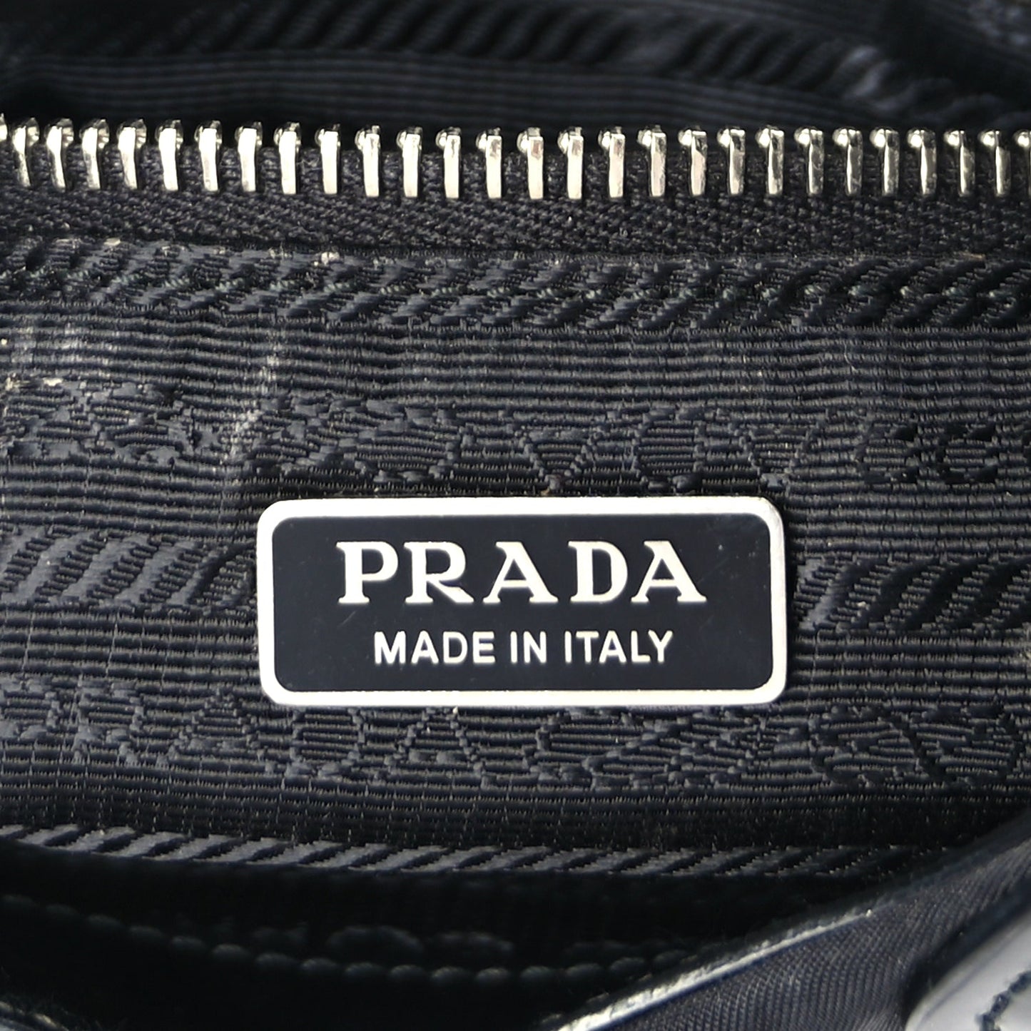 Prada Nappa Soft Padded Re-Edition 2002 Moon Bag Black