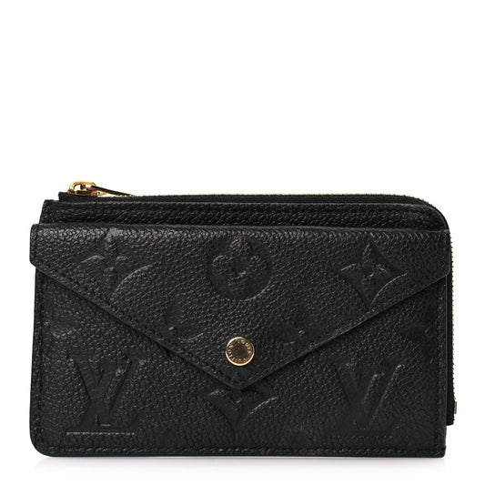 Louis Vuitton Empreinte Recto Verso Card Holder Black