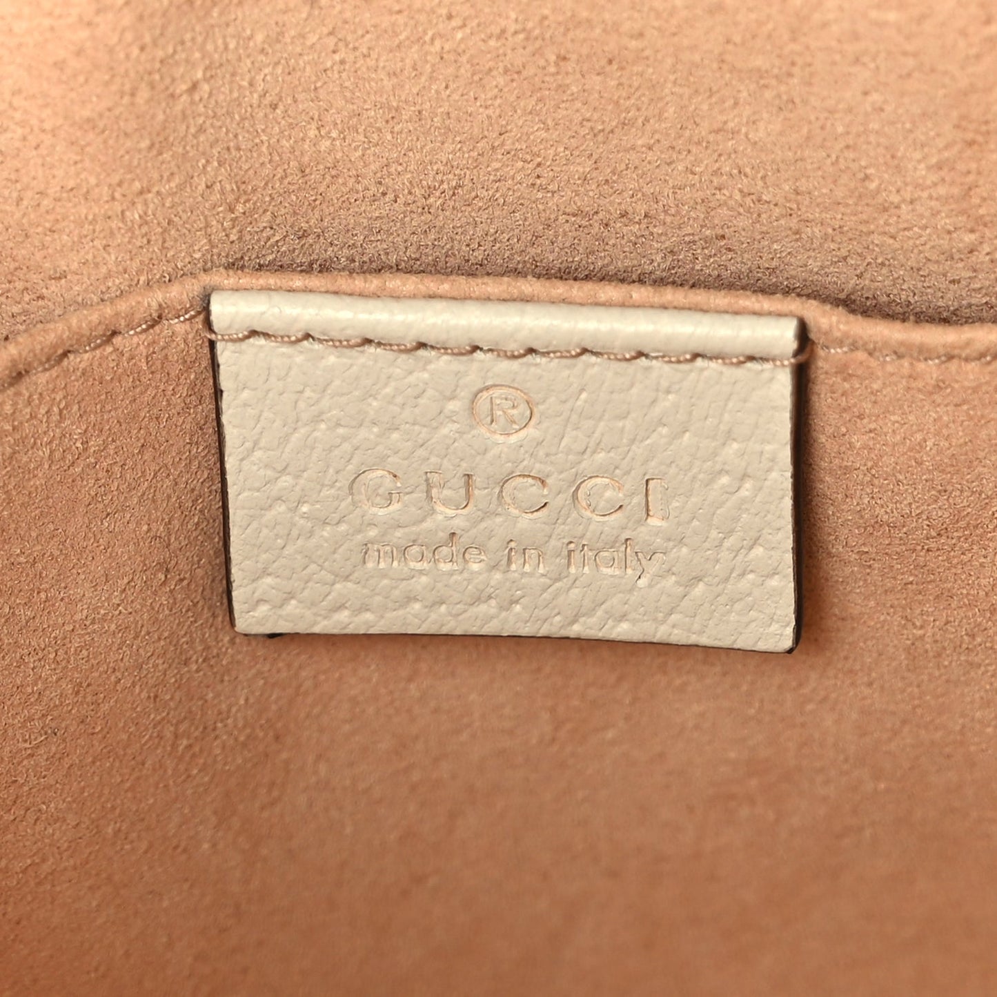 Gucci Textured Calfskin Web Small Ophidia Tote Bag Mystic White