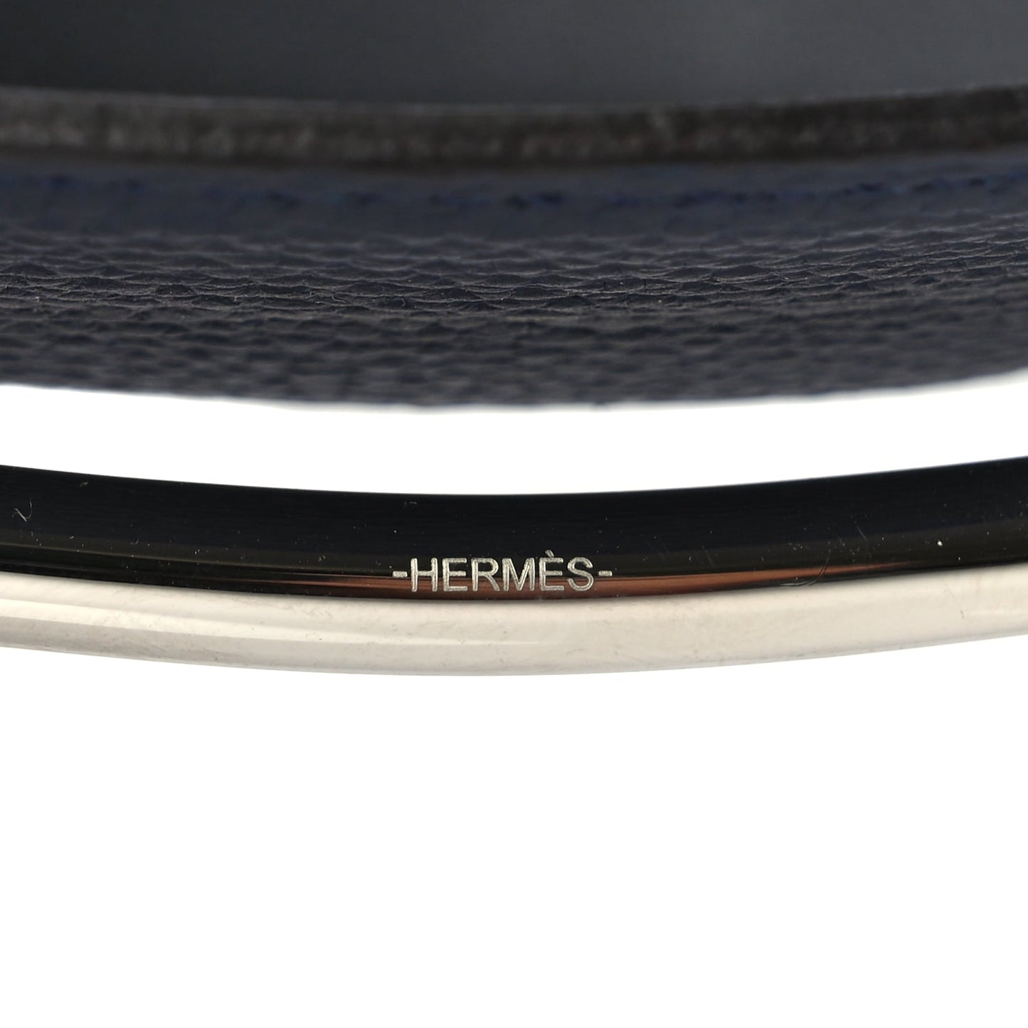 Hermes Box Togo 38mm H d'Ancre Belt 95  Black Bleu Nuit
