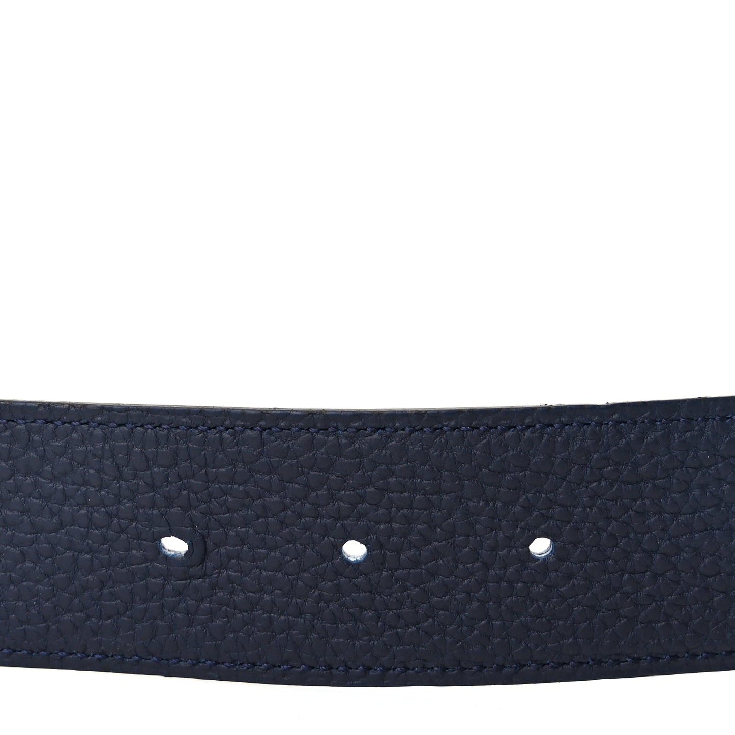 Hermes Box Togo 38mm H d'Ancre Belt 95  Black Bleu Nuit