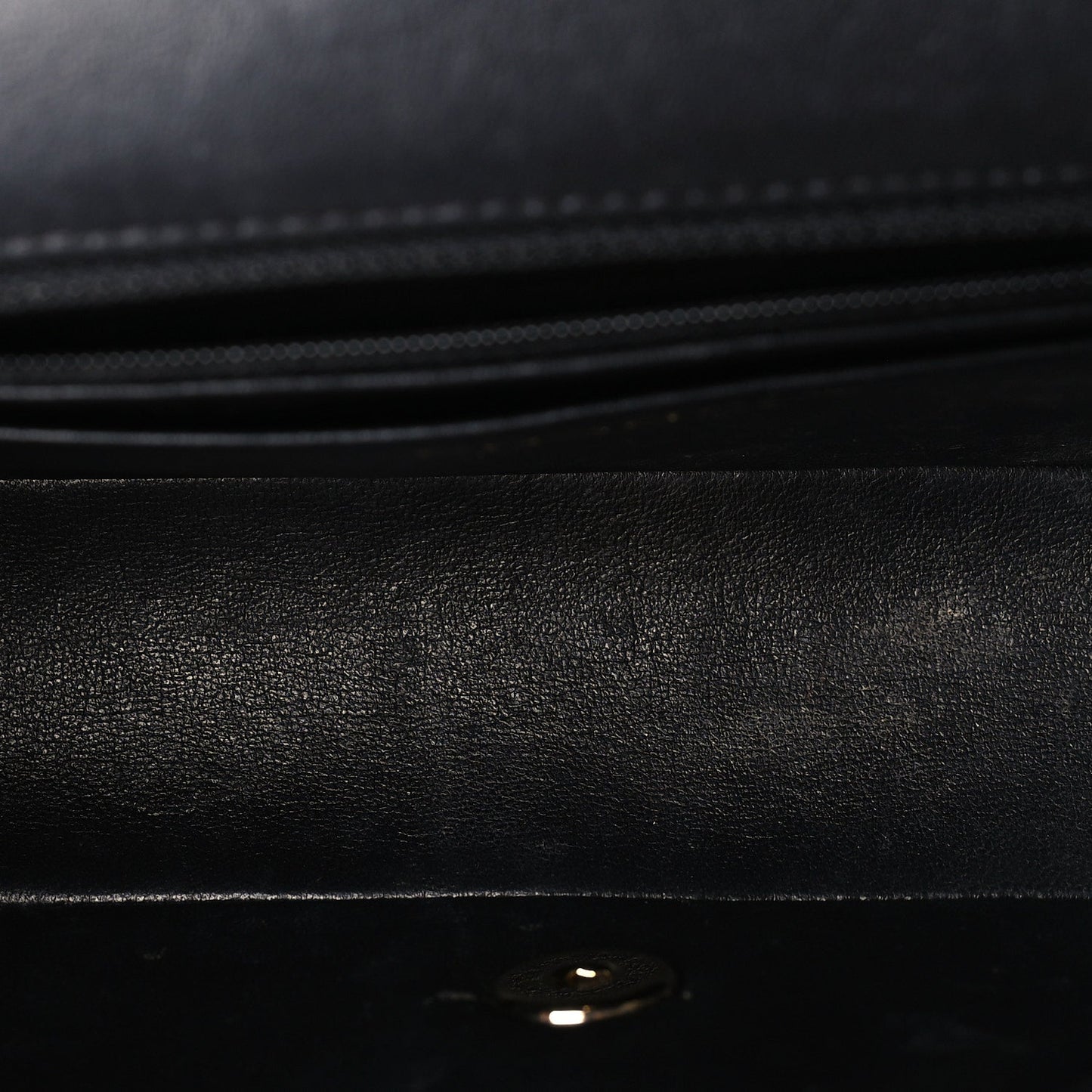 Chanel Lambskin Quilted Mini Rectangular Flap Black