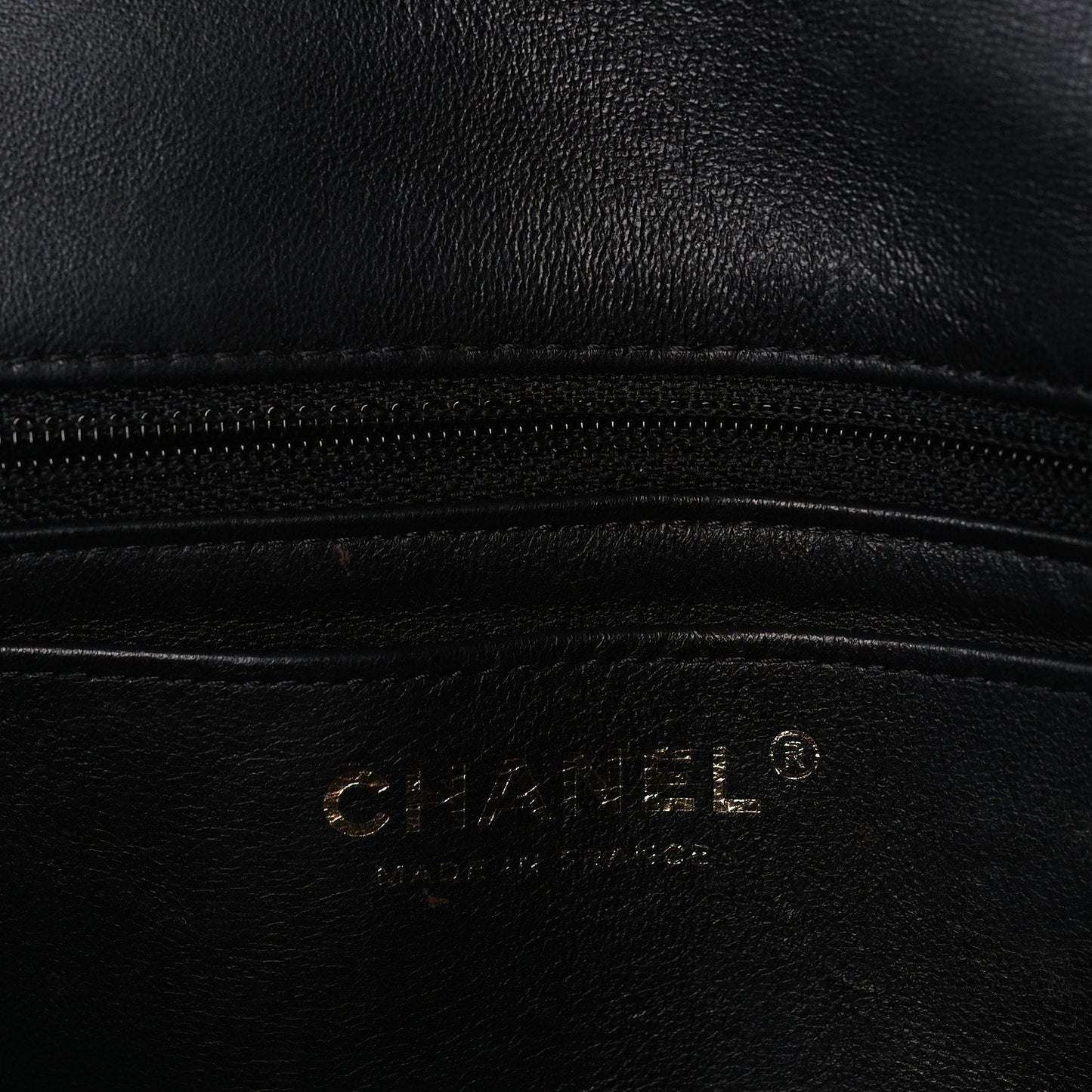 Chanel Lambskin Quilted Mini Rectangular Flap Black