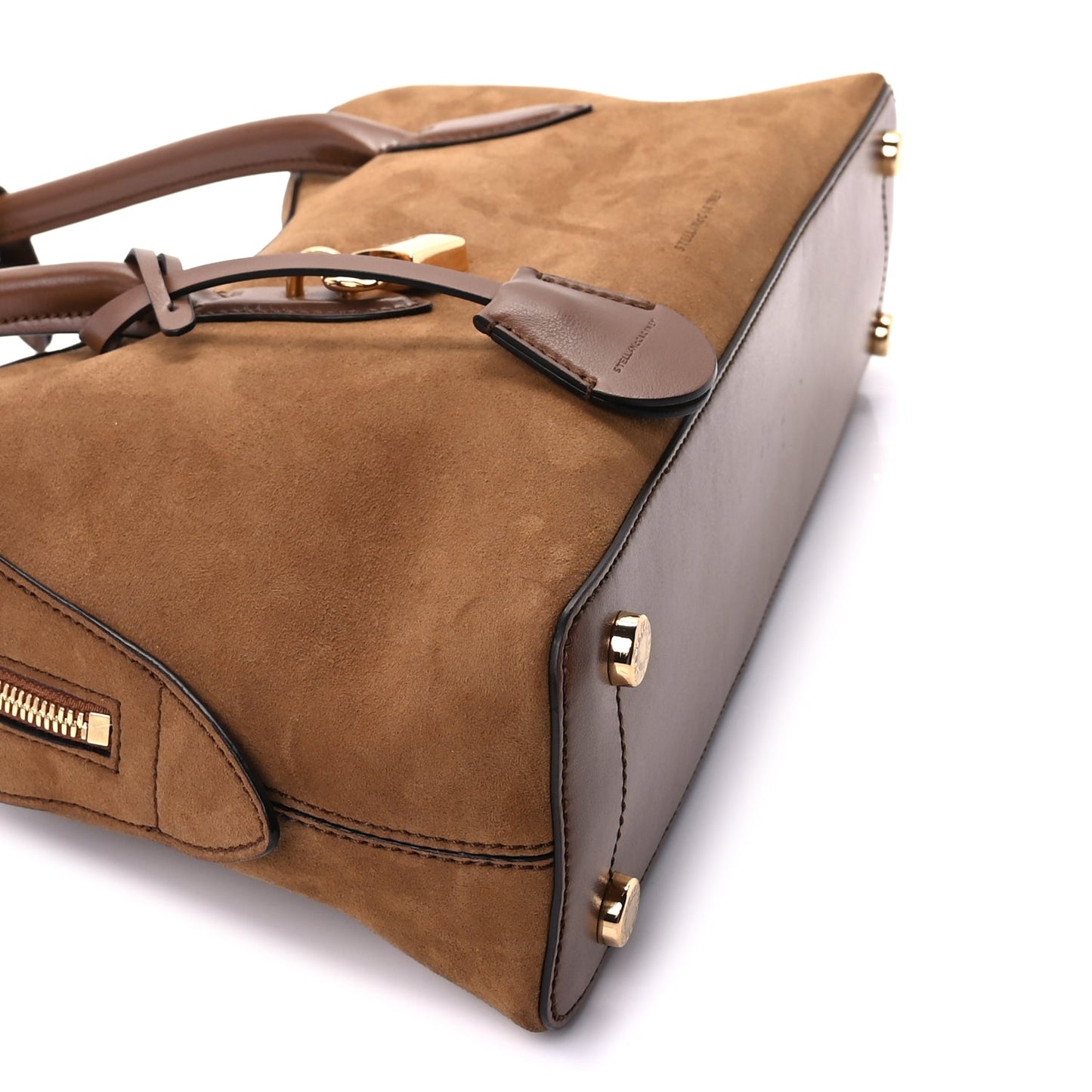 Stella McCartney Vegan Suede Ryder Shoulder Bag  Brandy