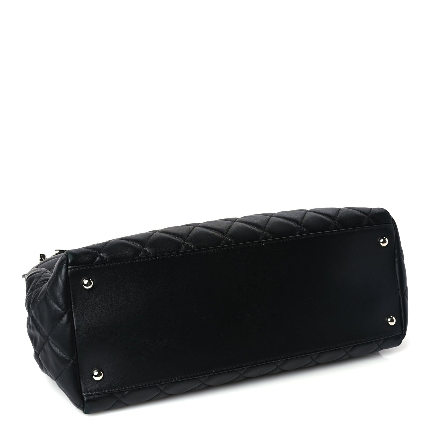 Chanel Lambskin Quilted Chanel 7 Tote Black