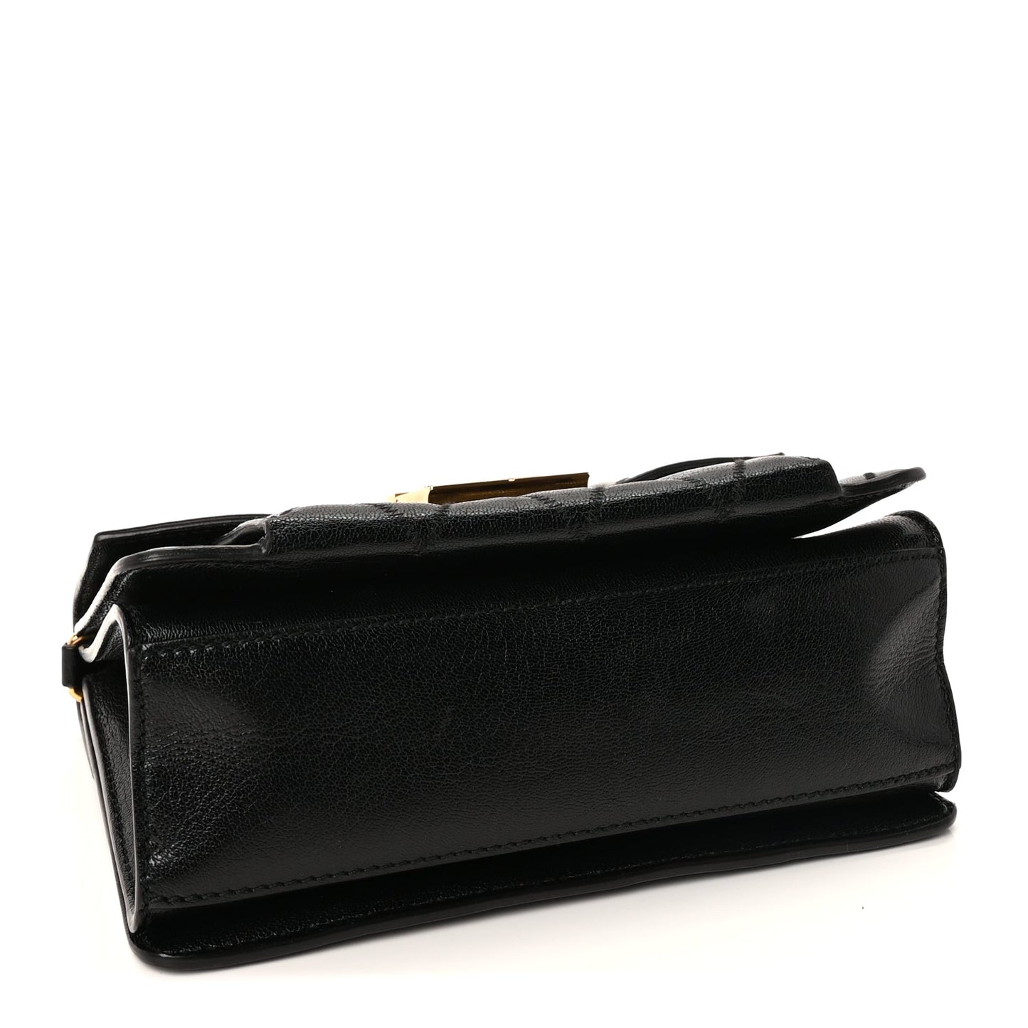 Givenchy Goatskin Quilted Small GV3 Shoulder Bag  Black