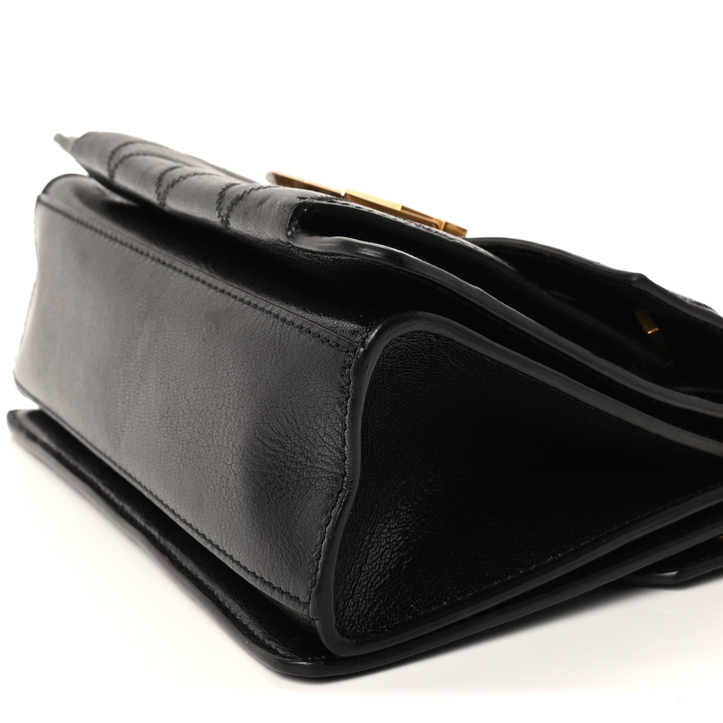 Givenchy Goatskin Quilted Small GV3 Shoulder Bag  Black