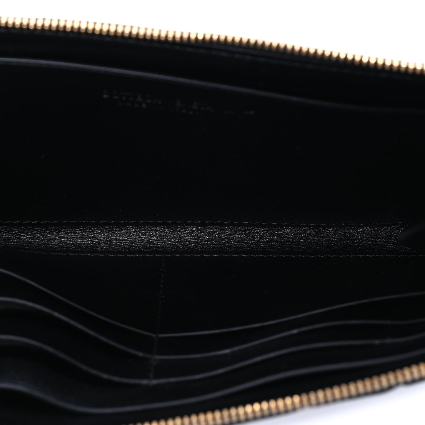 Bottega Veneta Nappa Intrecciato Zip Around Wallet Black