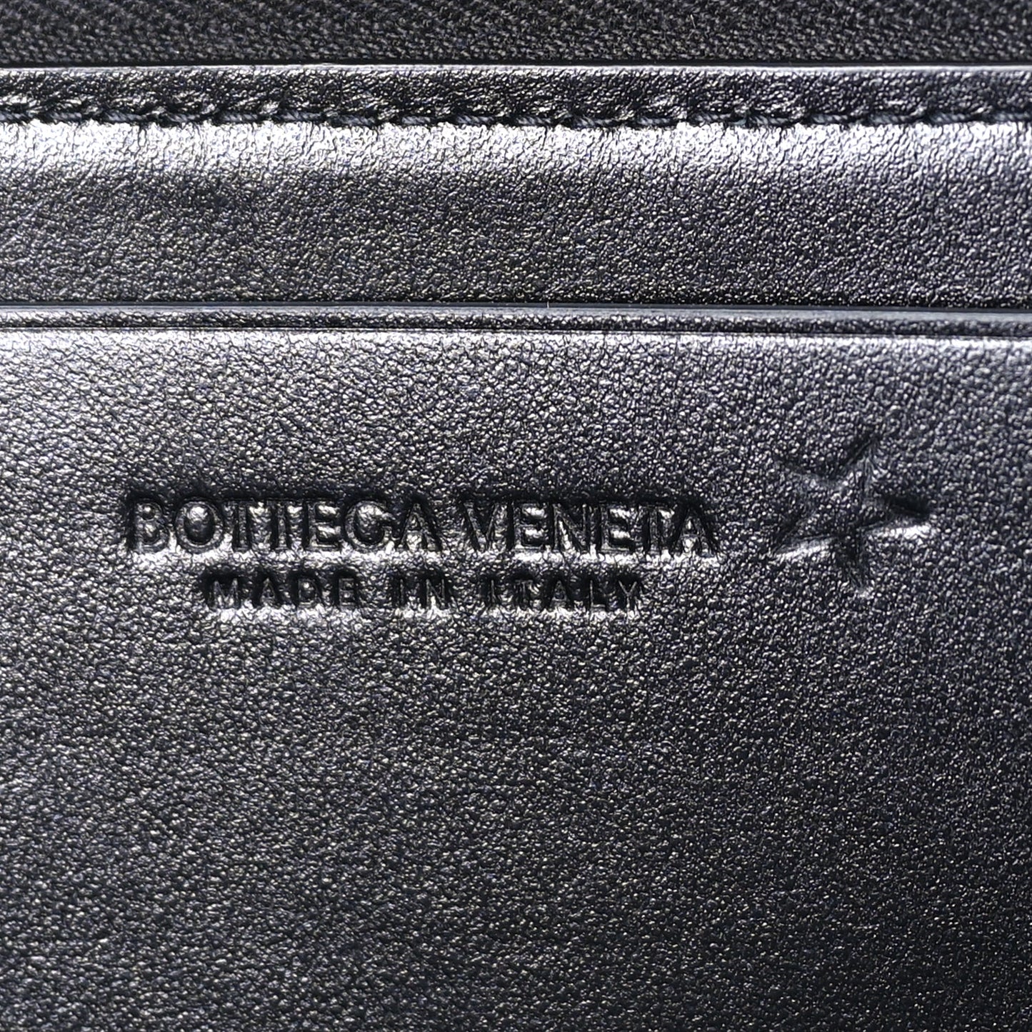 Bottega Veneta Nappa Intrecciato Zip Around Wallet Black