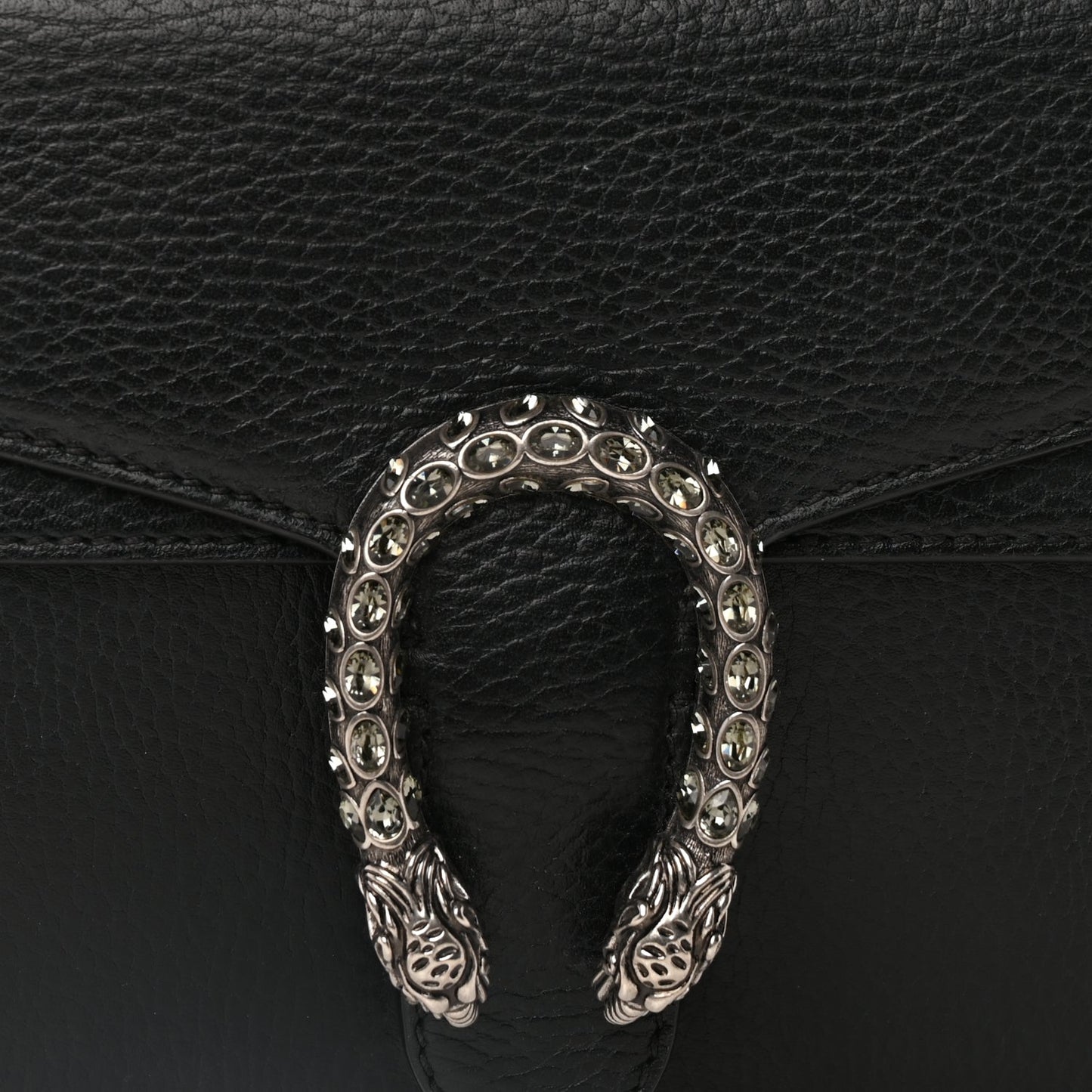 Gucci Calfskin Mini Dionysus Shoulder Bag  Black